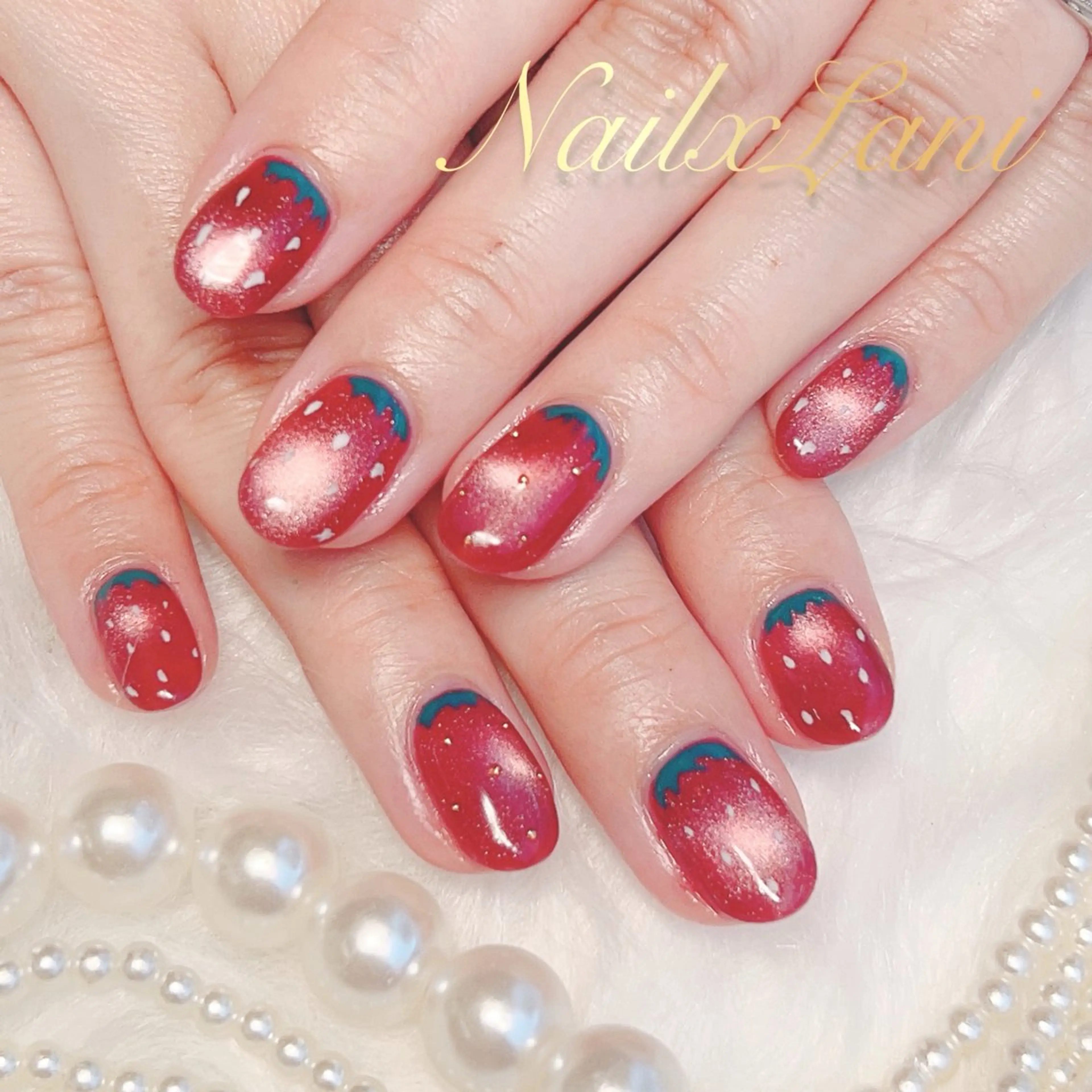 ネイル フットネイル ジェルネイル マグネットネイル パラジェル ネイルチップ Nail×Lani 深爪矯正対応◎のネイルデザイン