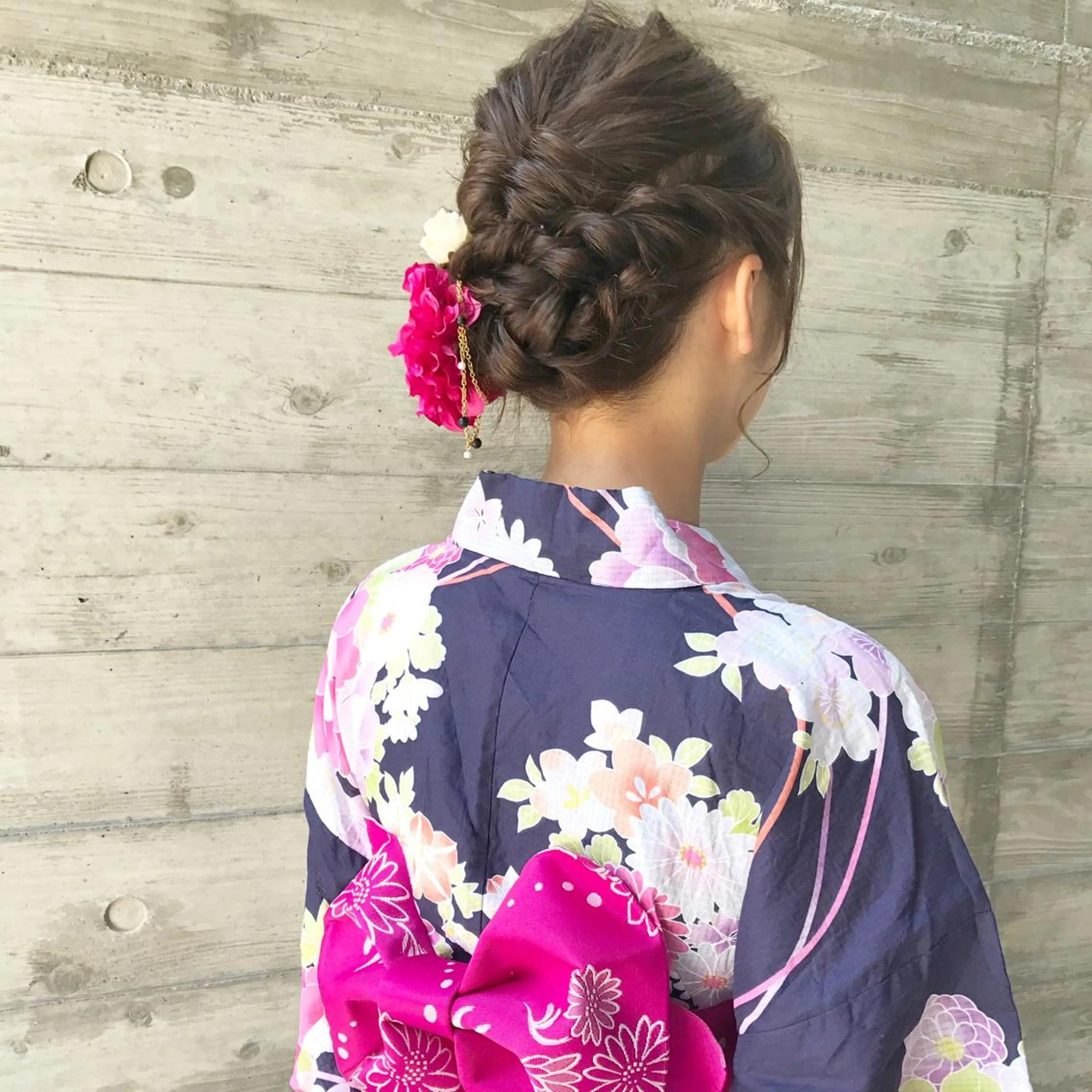 ヘアアレンジ Click所属・クニモトハルナ ボブ/柔らかカラーのヘアスタイル