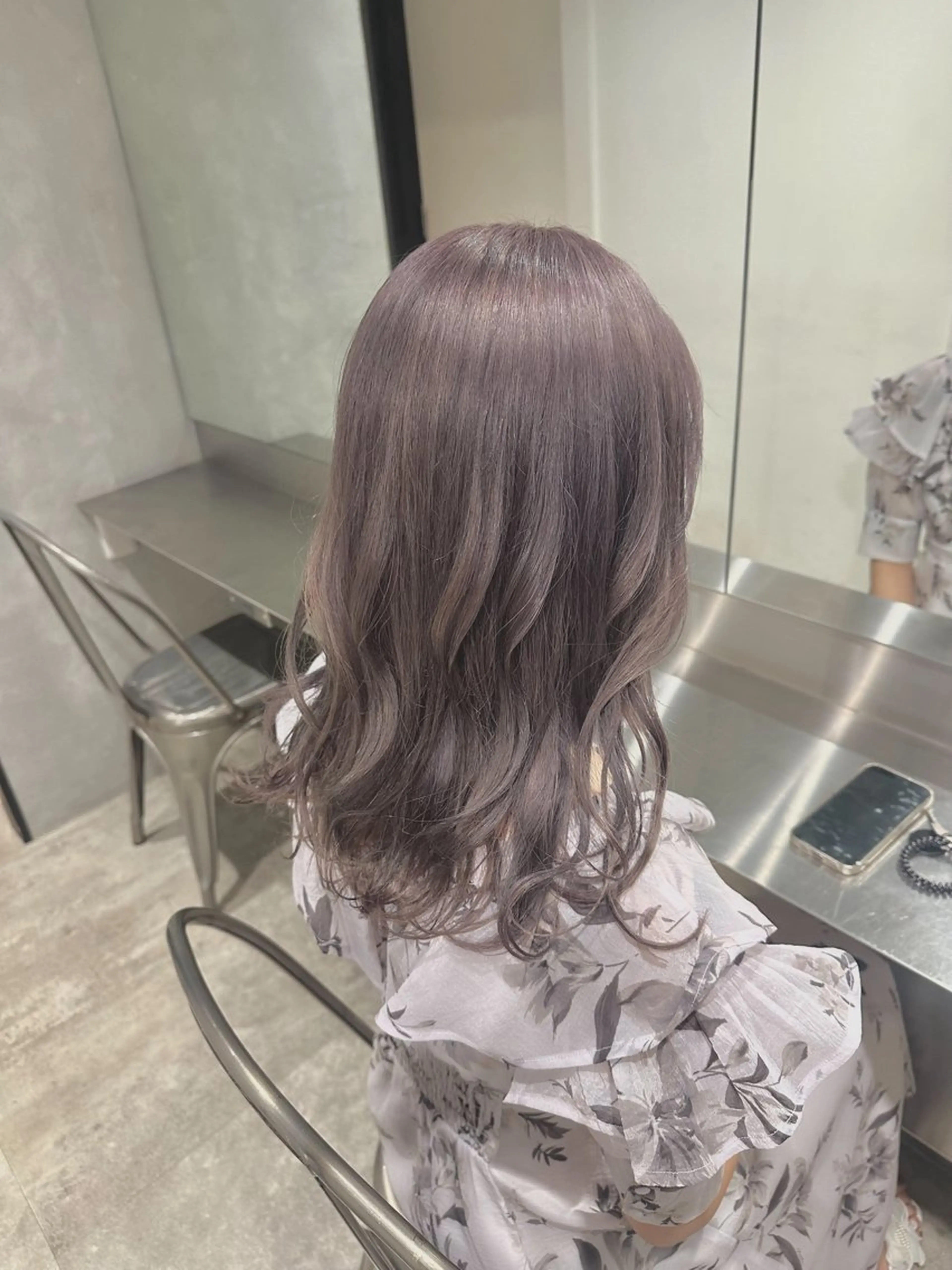 セミロング カラー ヘアカラー ハイトーン･髪質改善 MIOKAのヘアスタイル