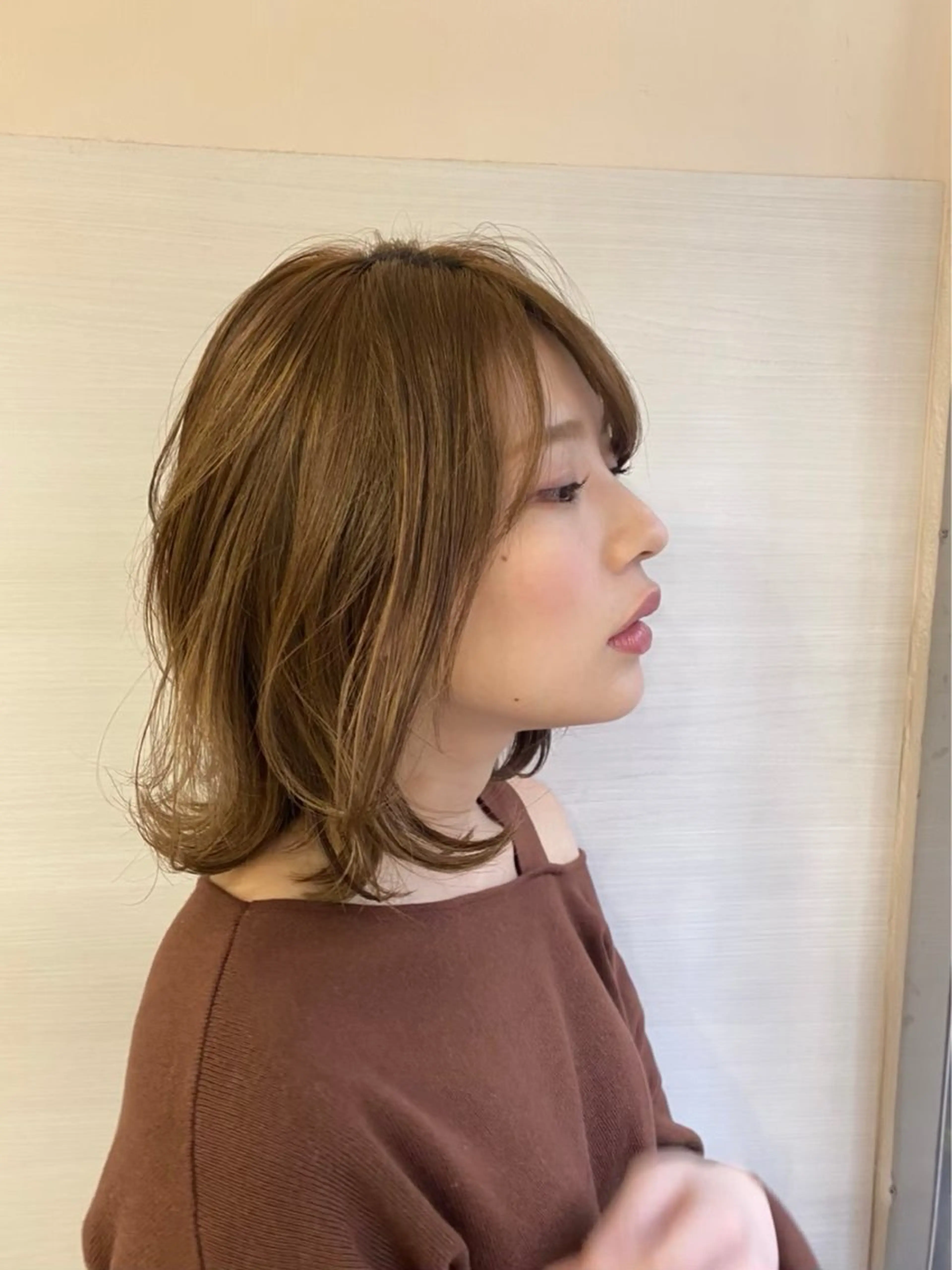 ミディアム カラー 野田 聖輝のヘアスタイル