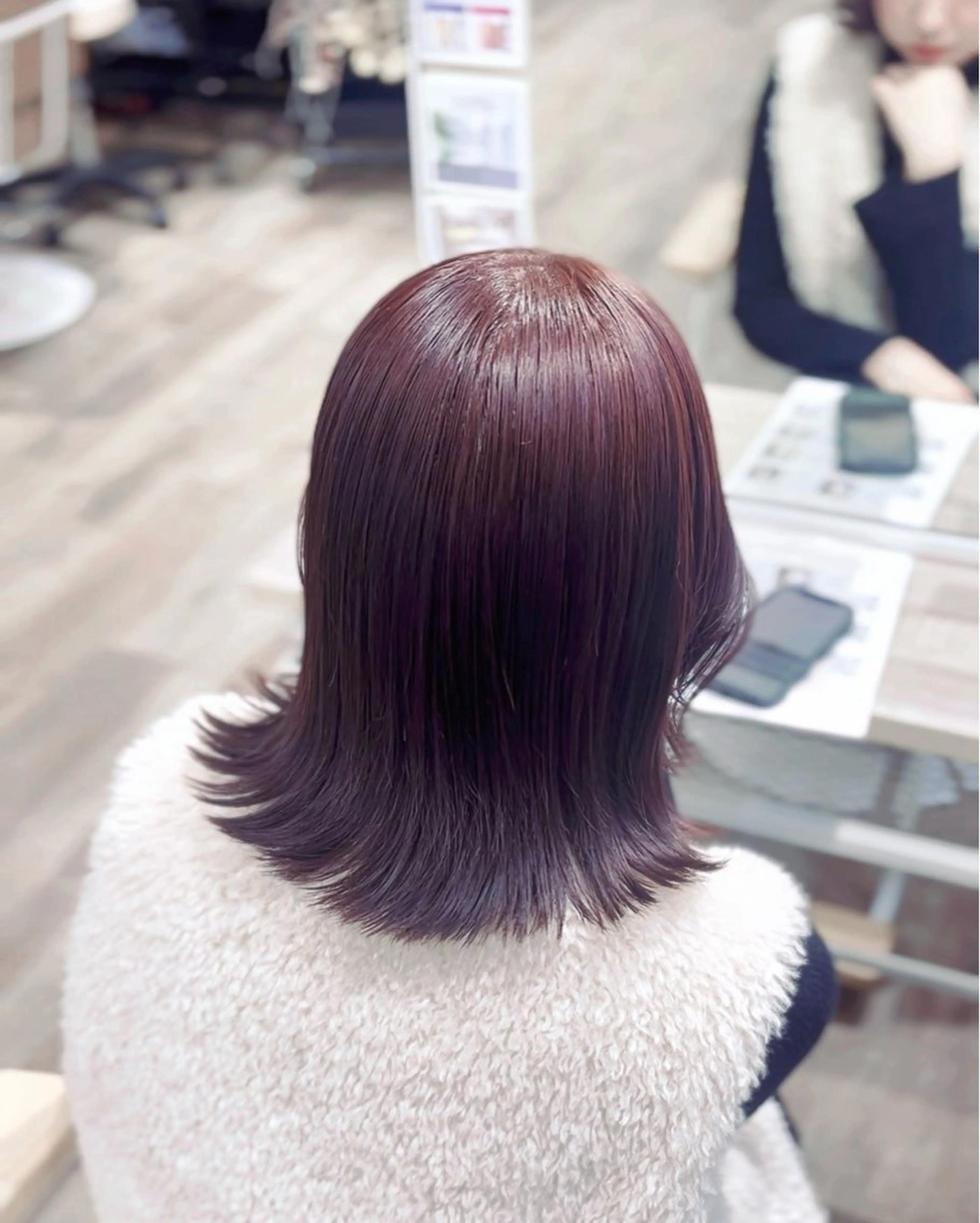 ミディアム カラー suzuka/透明感 カラー 美髪縮毛矯正のヘアスタイル