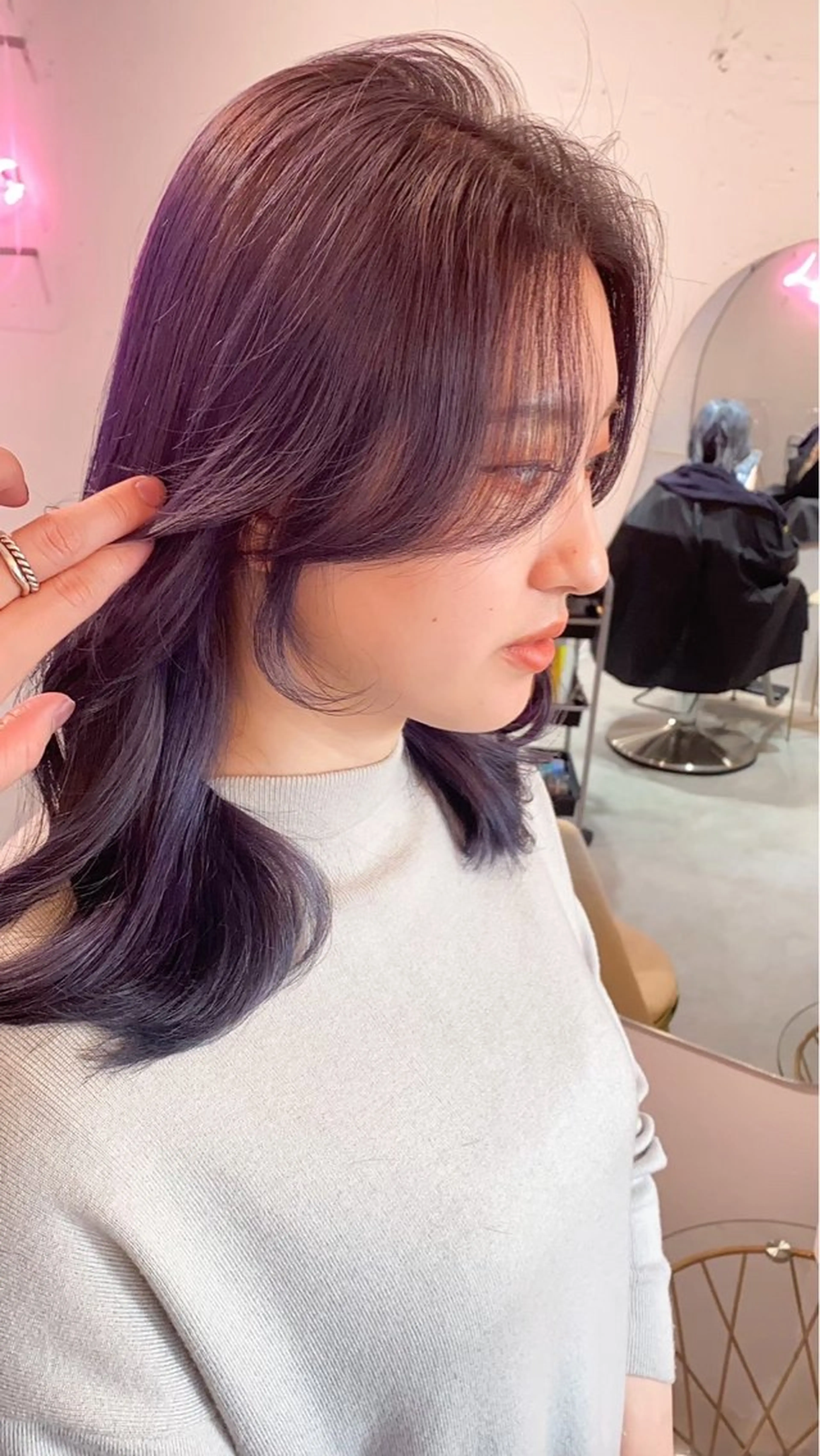 ロング カラー ヘアアレンジ 🩷ひより韓国ヘア/ 艶髪/ワンホン🩷のヘアスタイル