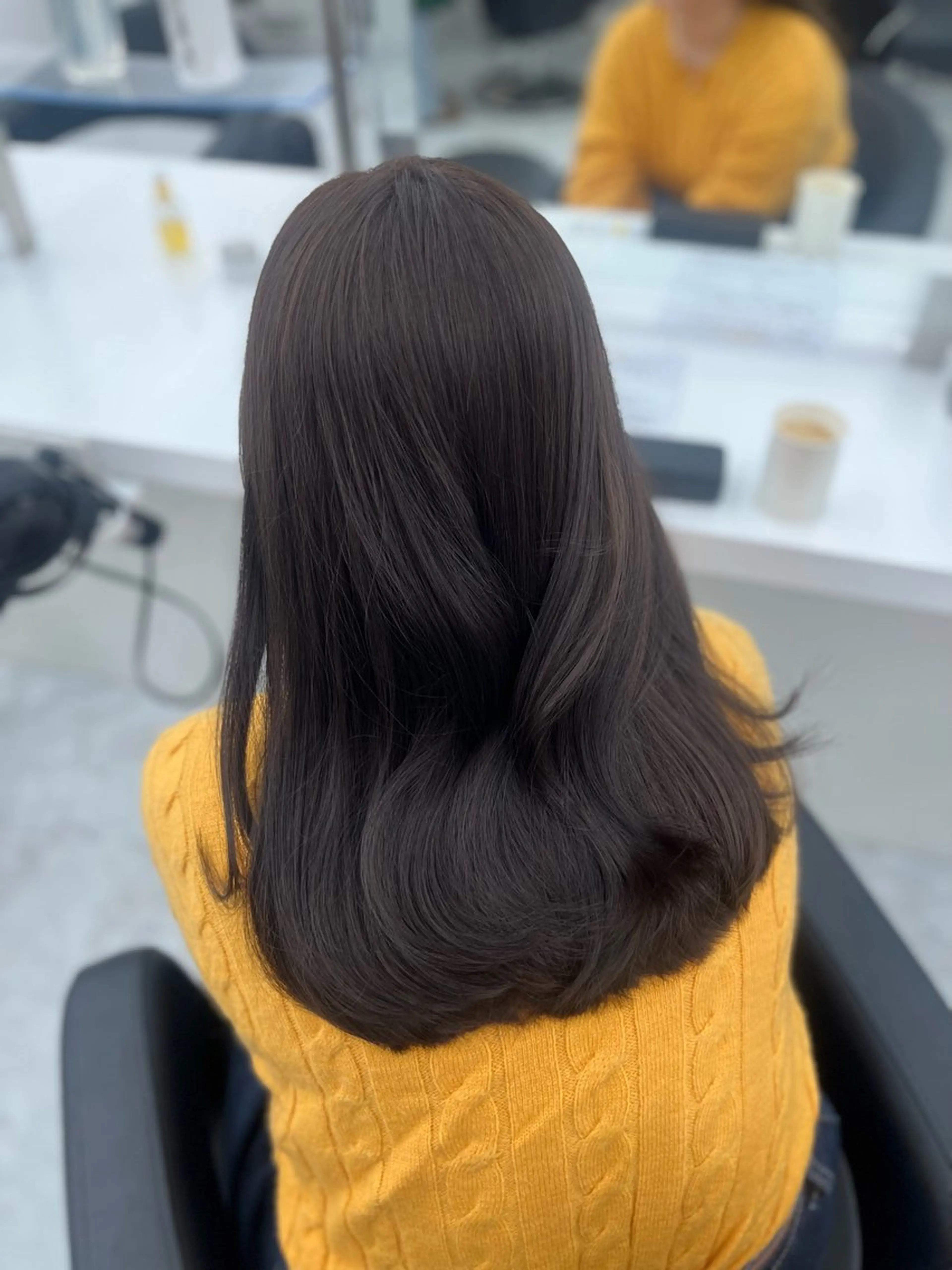 セミロング ヘアカラー トリートメント ヘッドスパ ヘアセット ♡ナチュラルガーリー ♡ベージュ♡RINAのヘアスタイル