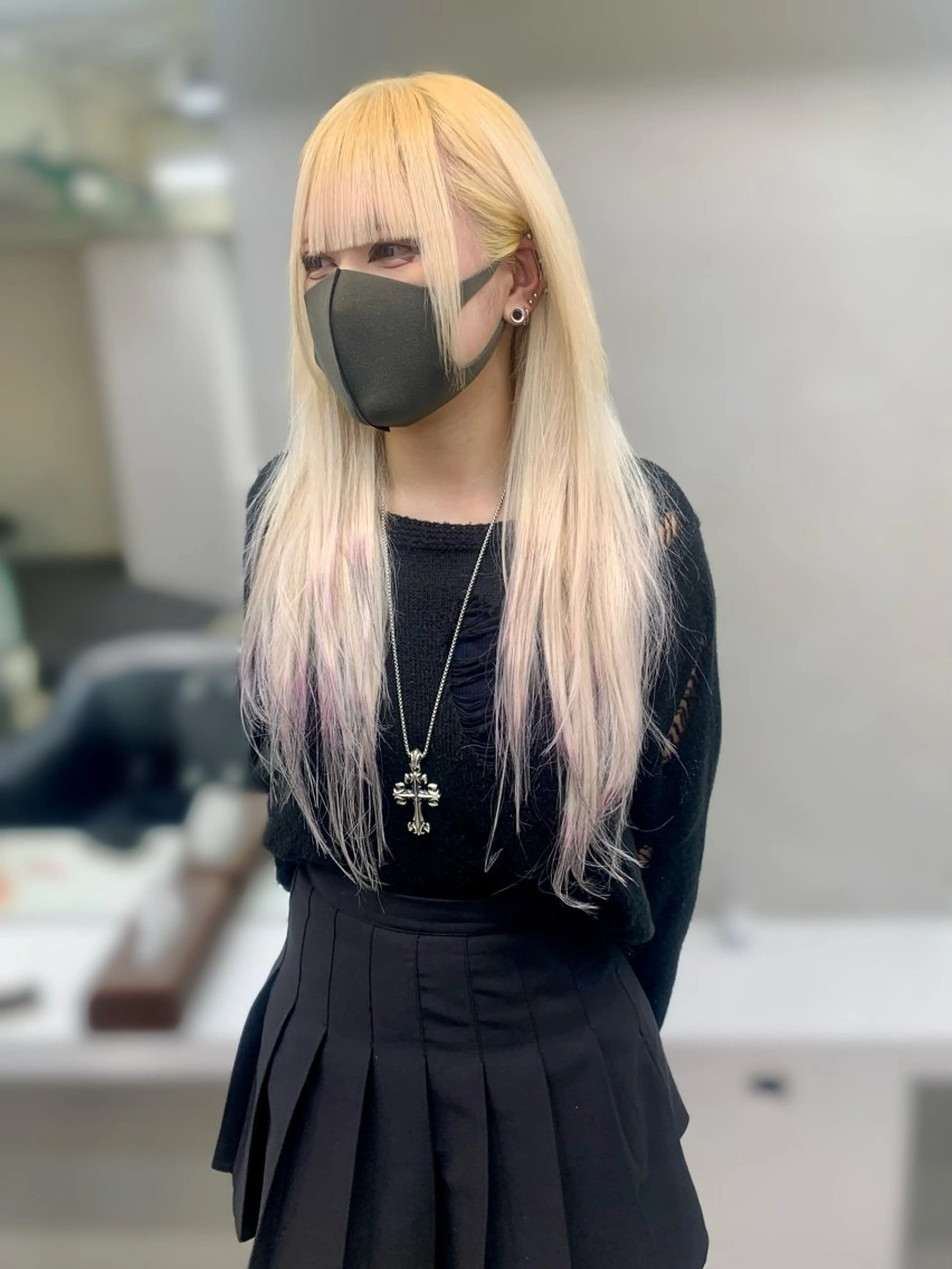 ロング カラー ヘアアレンジ カット ヘアカラー エクステ 個性爆弾💣 ダブルカラー/ゆかのヘアスタイル