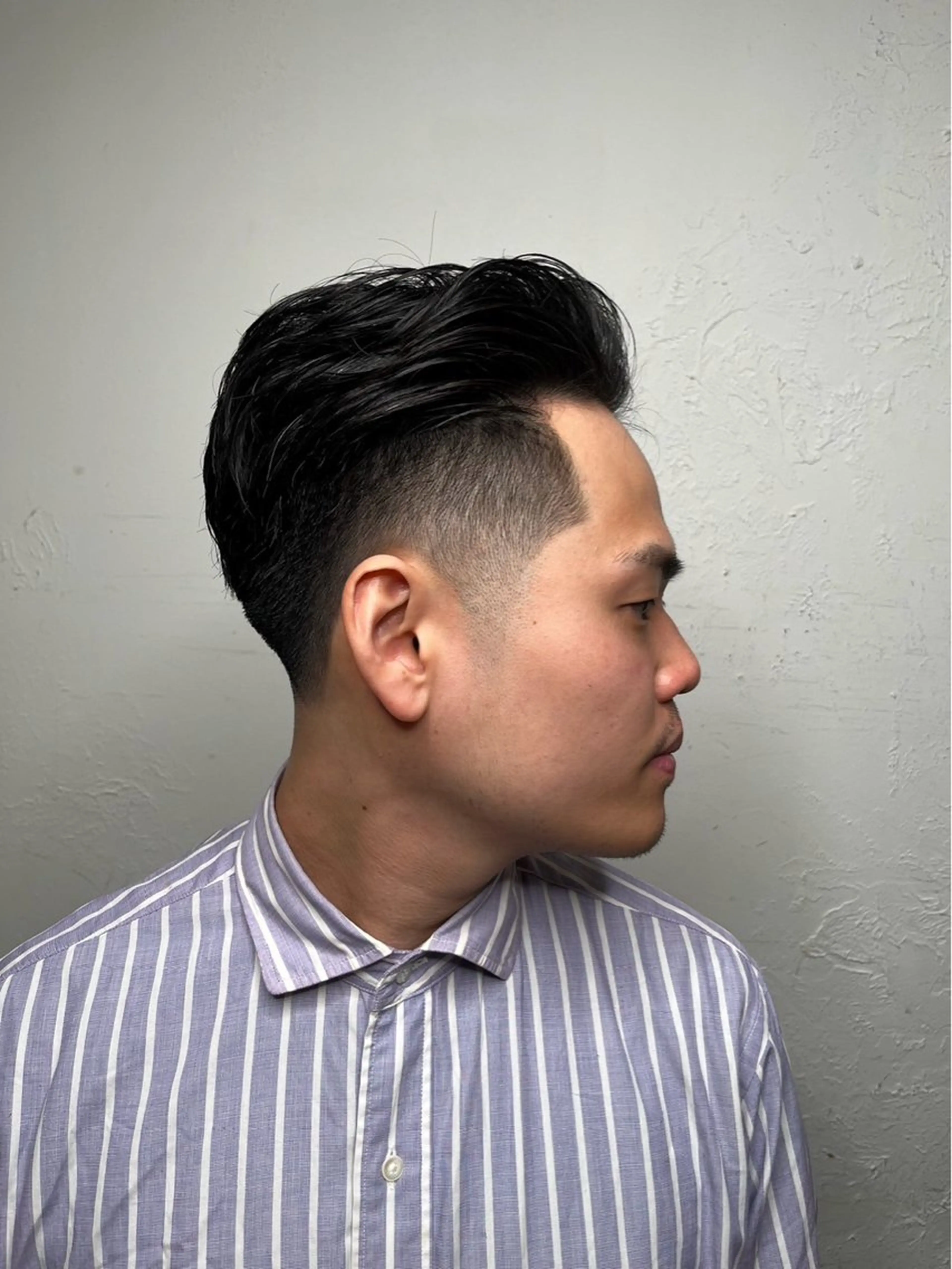 ショート メンズ センターパート ダウンパーマ フェードカット メンズハイライト メンズパーマ カット トリートメント 💈メンズ特化💈 TASUKUのヘアスタイル