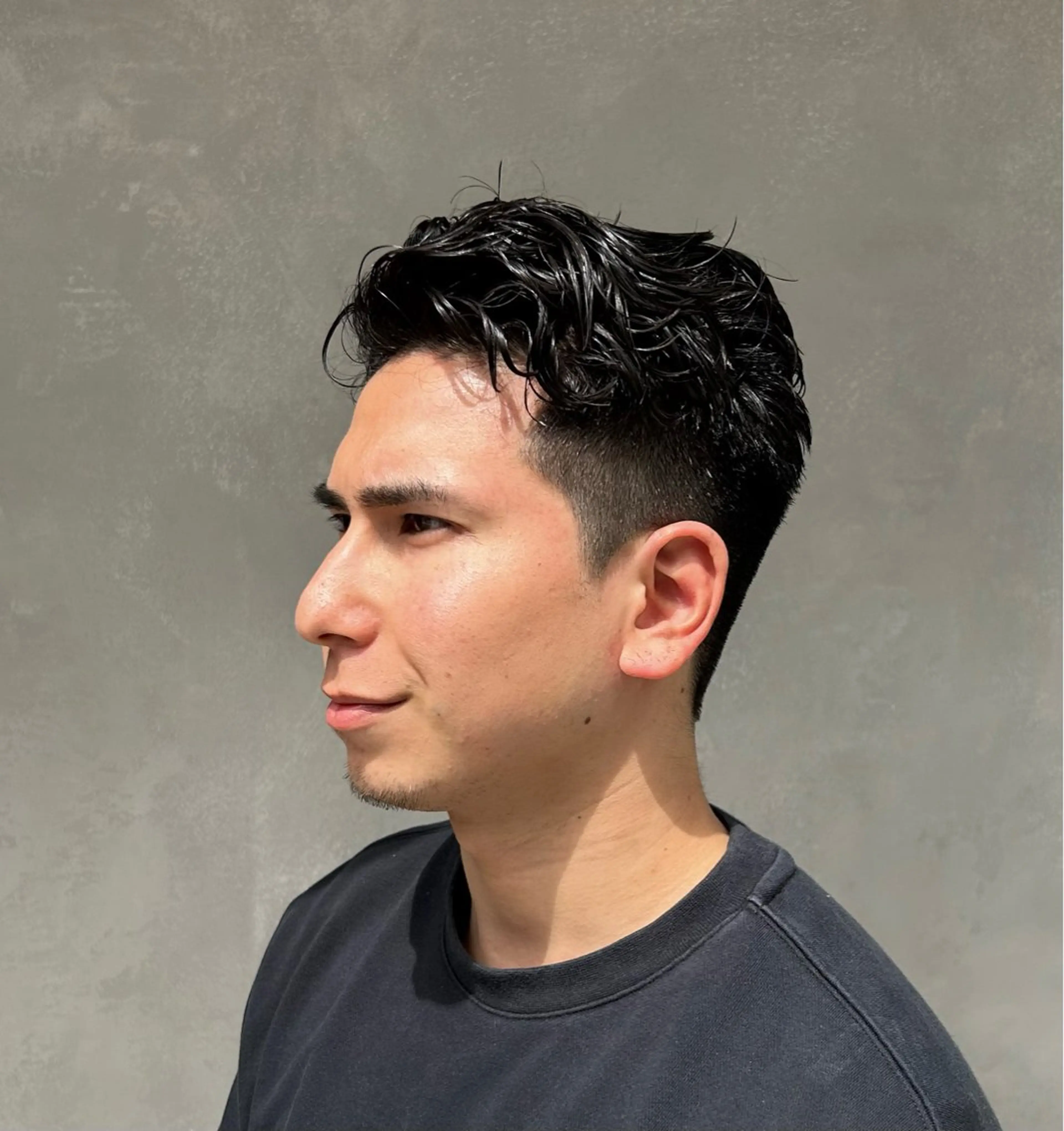 ショート パーマ メンズ メンズヘア/透明感 カラー/ayatoのヘアスタイル