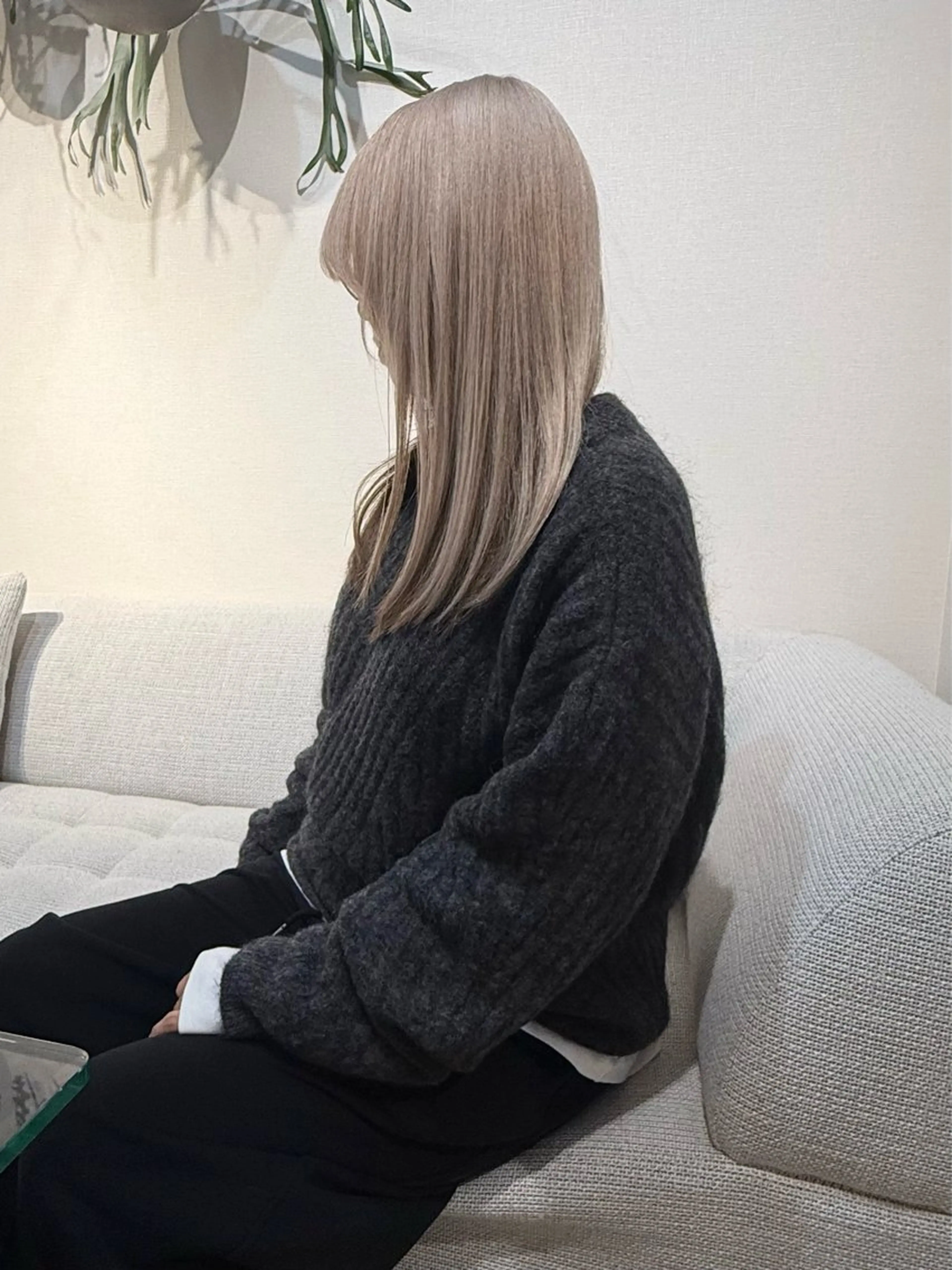 セミロング カラー カット ヘアカラー トリートメント 田室 和幸のヘアスタイル