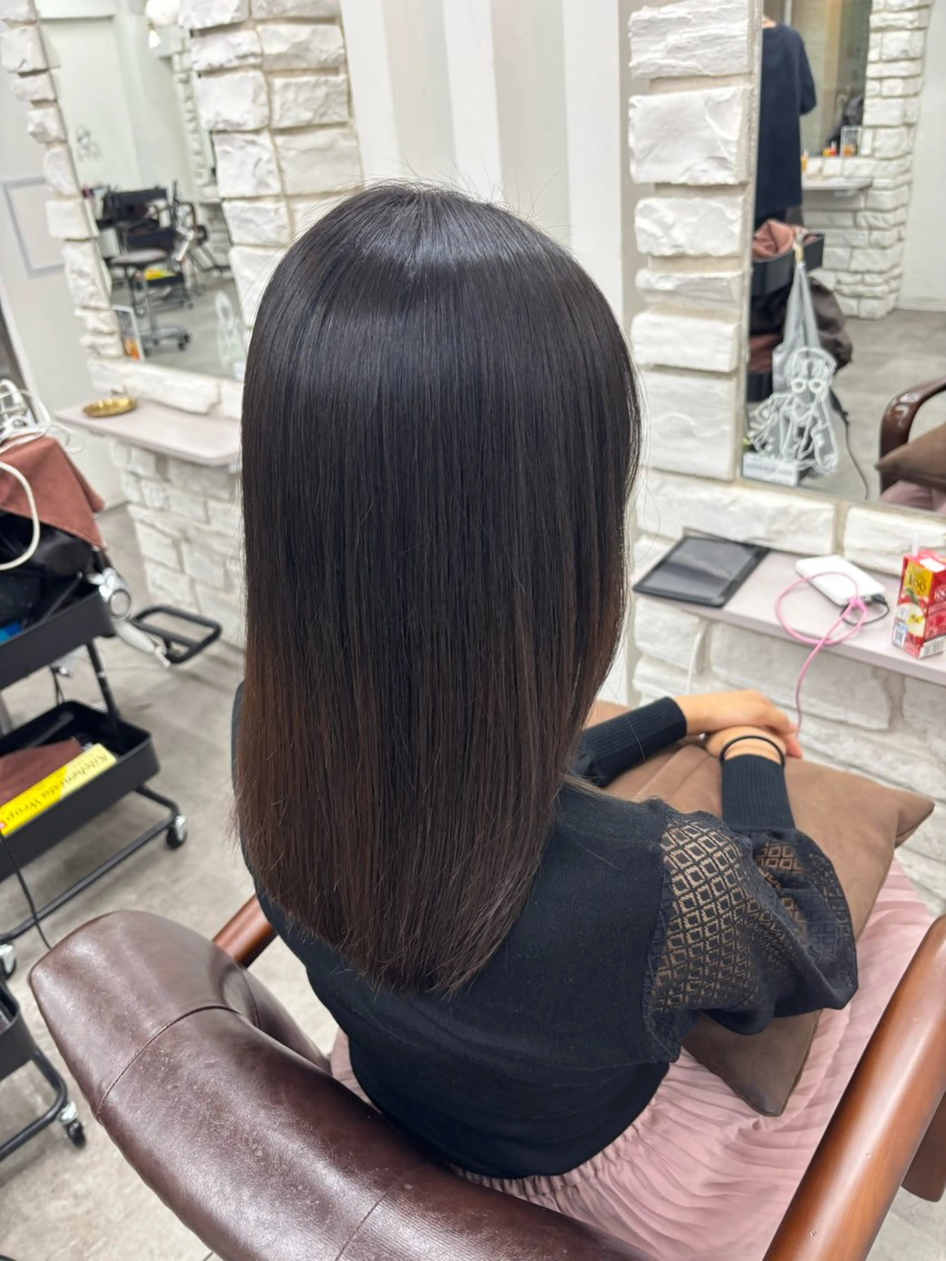 セミロング 縮毛矯正 I see所属・I see/天王寺/ 髪質改善/本田 唯のヘアスタイル