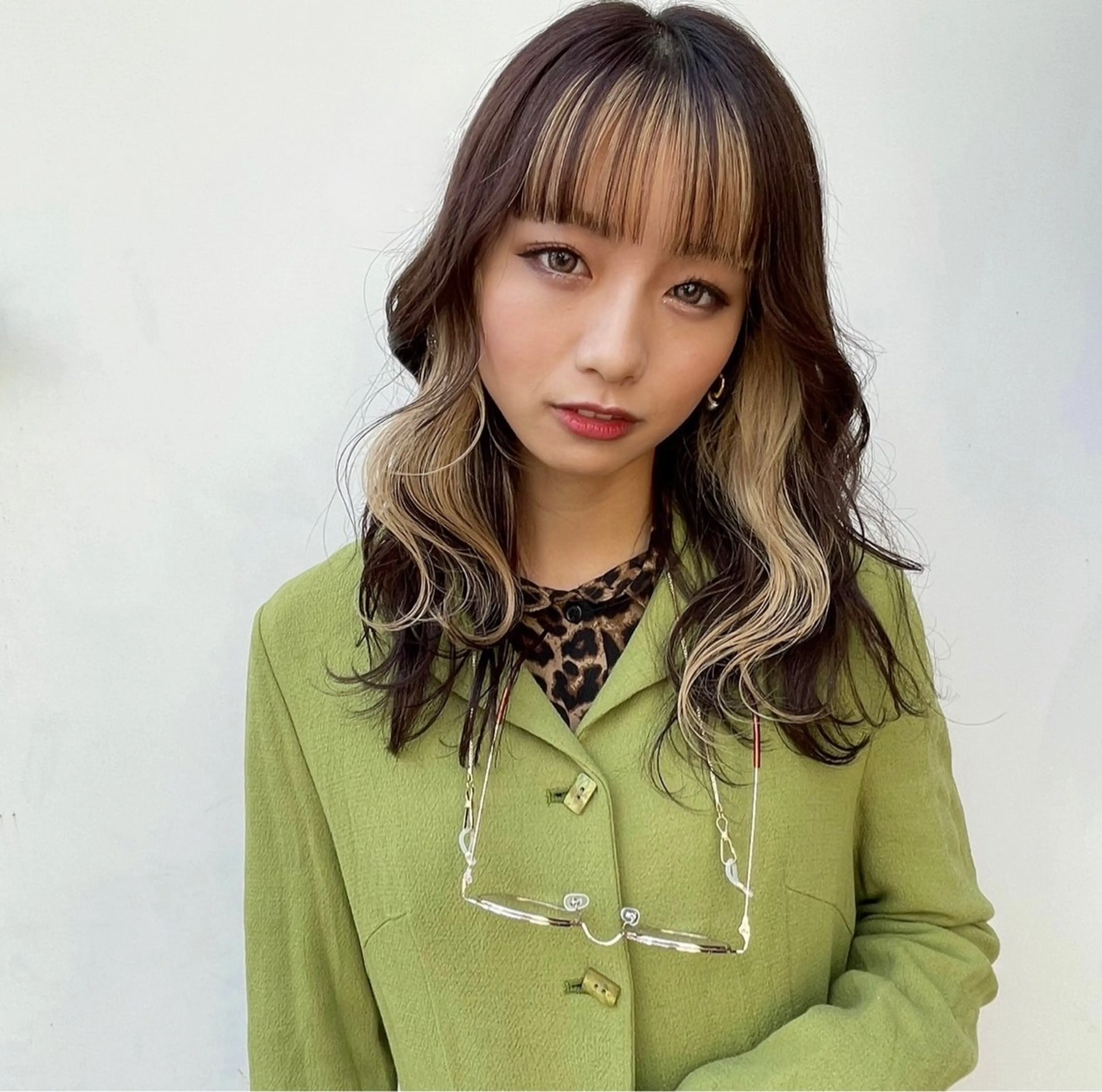 似合せカット＋インナーカラーの写真