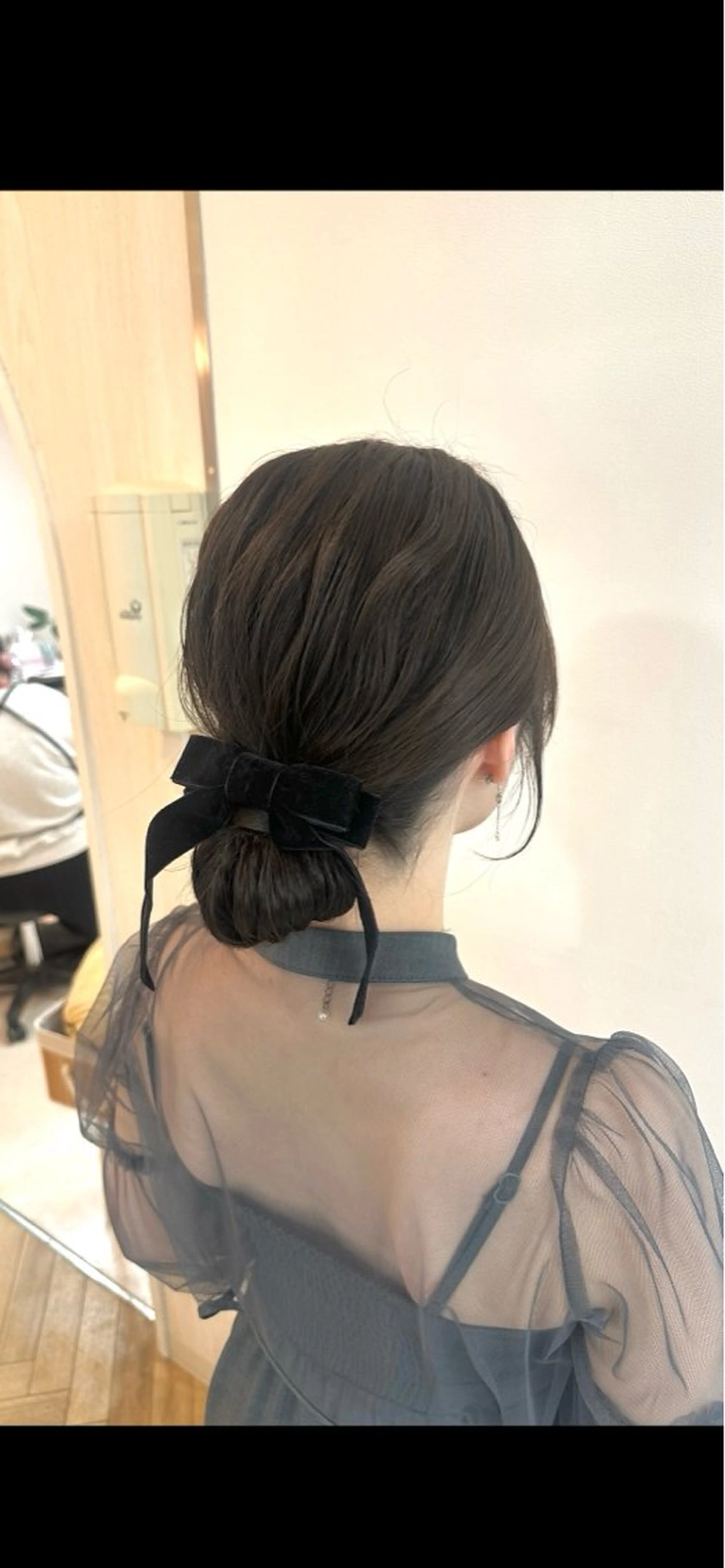 ミディアム ヘアアレンジ ヘアセット カラーモデル０円／ 🎀Nanase‎のヘアスタイル