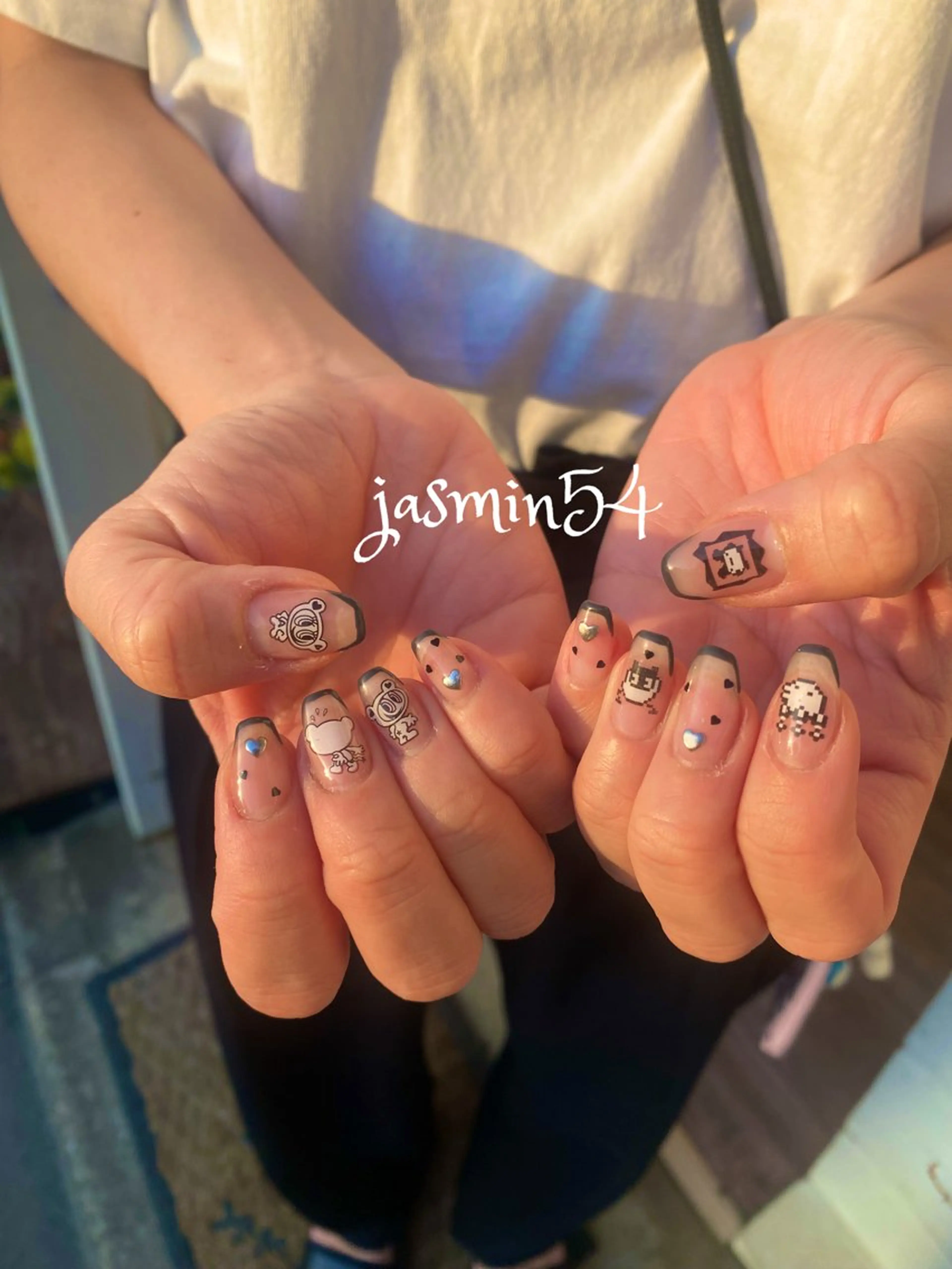 ネイル ブルー ジェルネイル jasmine54所属・jasmine54 mihoのネイルデザイン