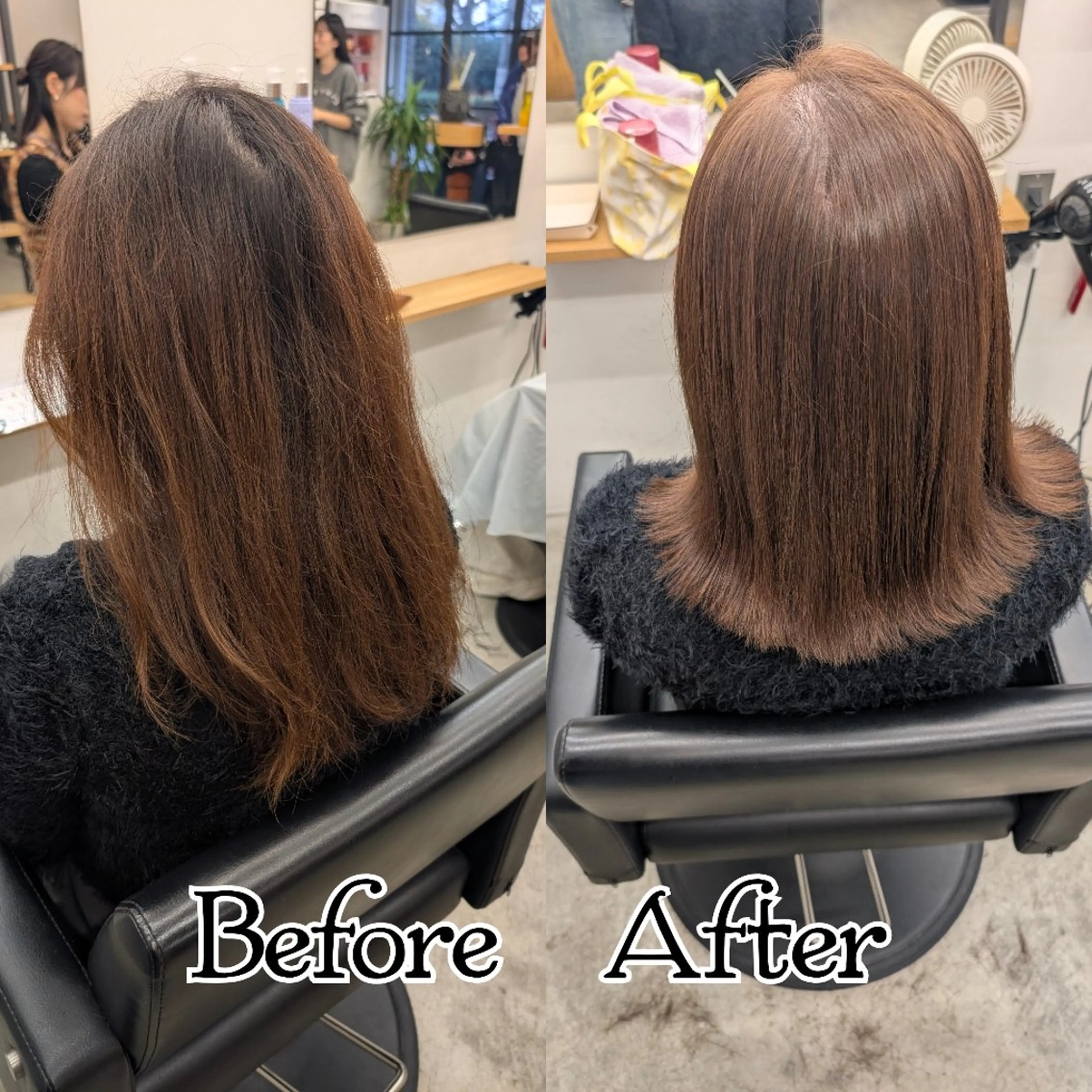 カラー ミディアム ベージュカラー 透明感カラー 外ハネヘア カット ヘアカラー トリートメント R hair🧡 伊藤美和🤎のヘアスタイル