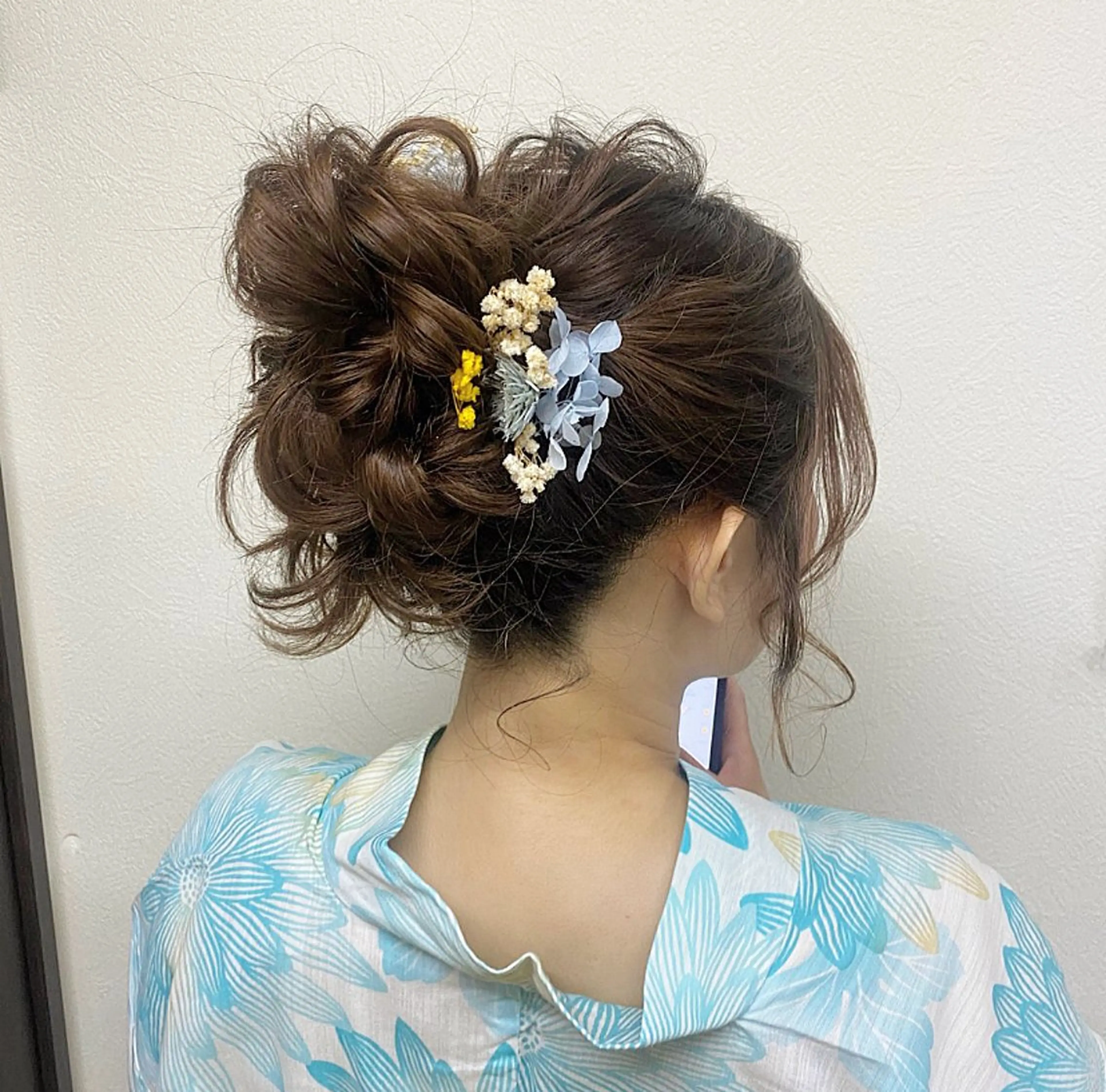 ロング 浴衣 Uyu所属・risa/恵比寿/ ヘアセットのヘアスタイル