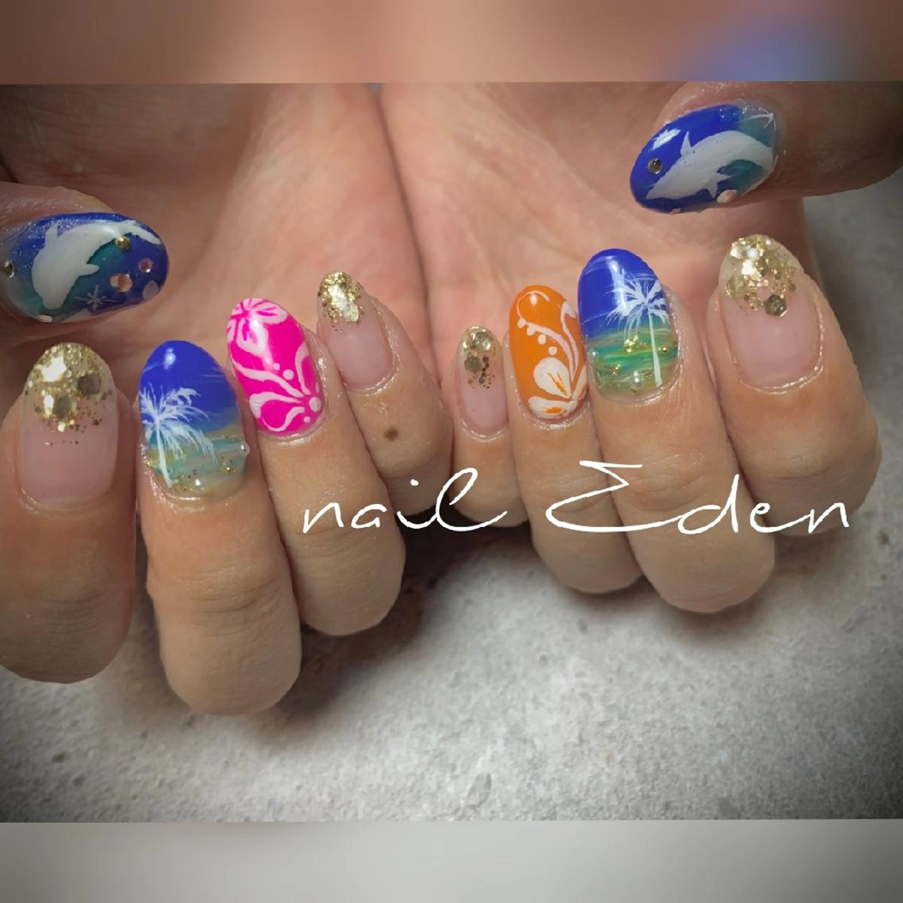 ネイル 持ち込み ハンドネイル ハンドケア Eden　private nail saron所属・Eden ♾️のネイルデザイン