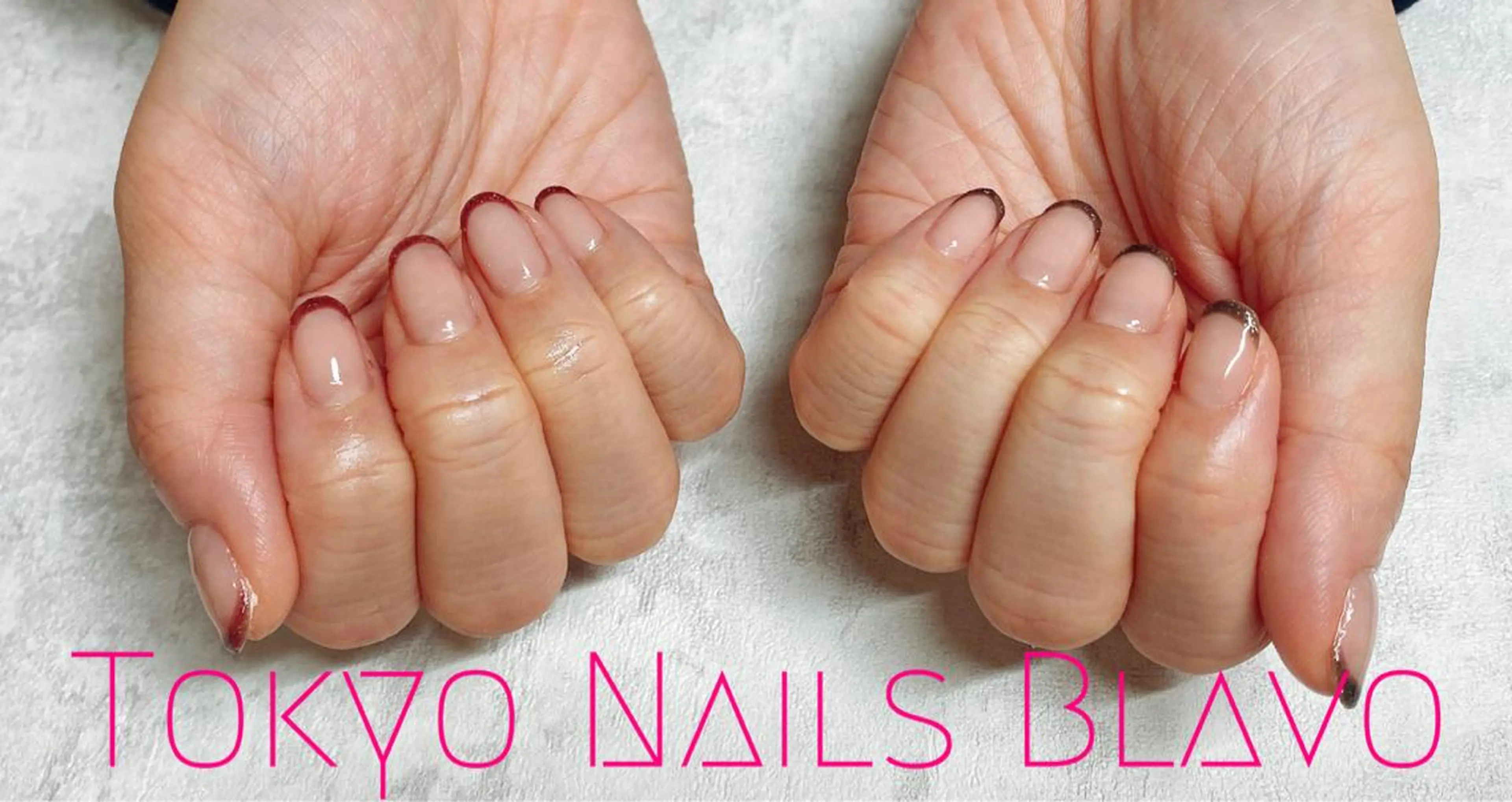 ネイル フレンチネイル ラメ(グリッター) T.N.B 山本陽子のネイルデザイン