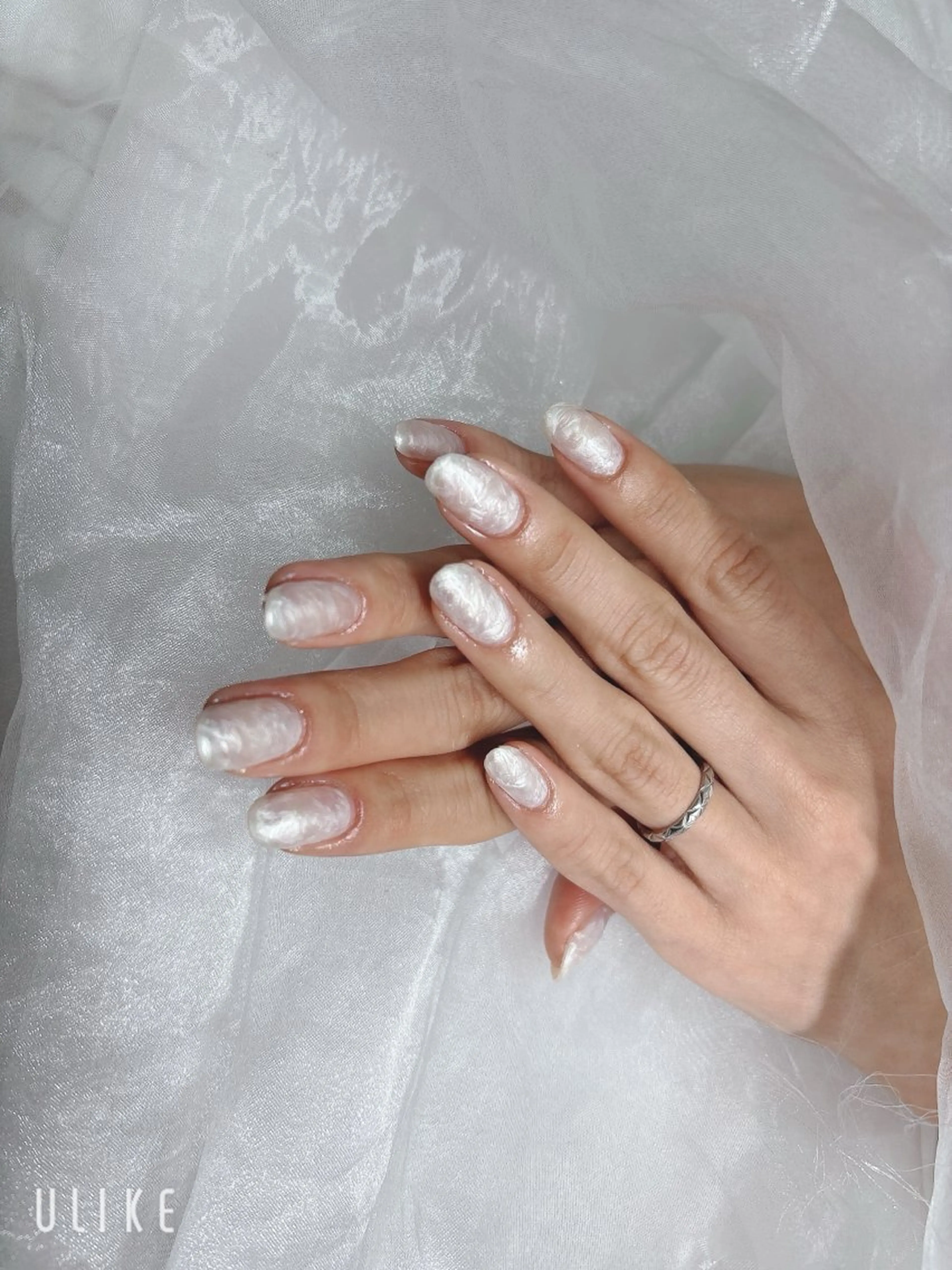 ネイル ワンカラーネイル ホワイト ハンドネイル BABY LION :Fumiyoのネイルデザイン