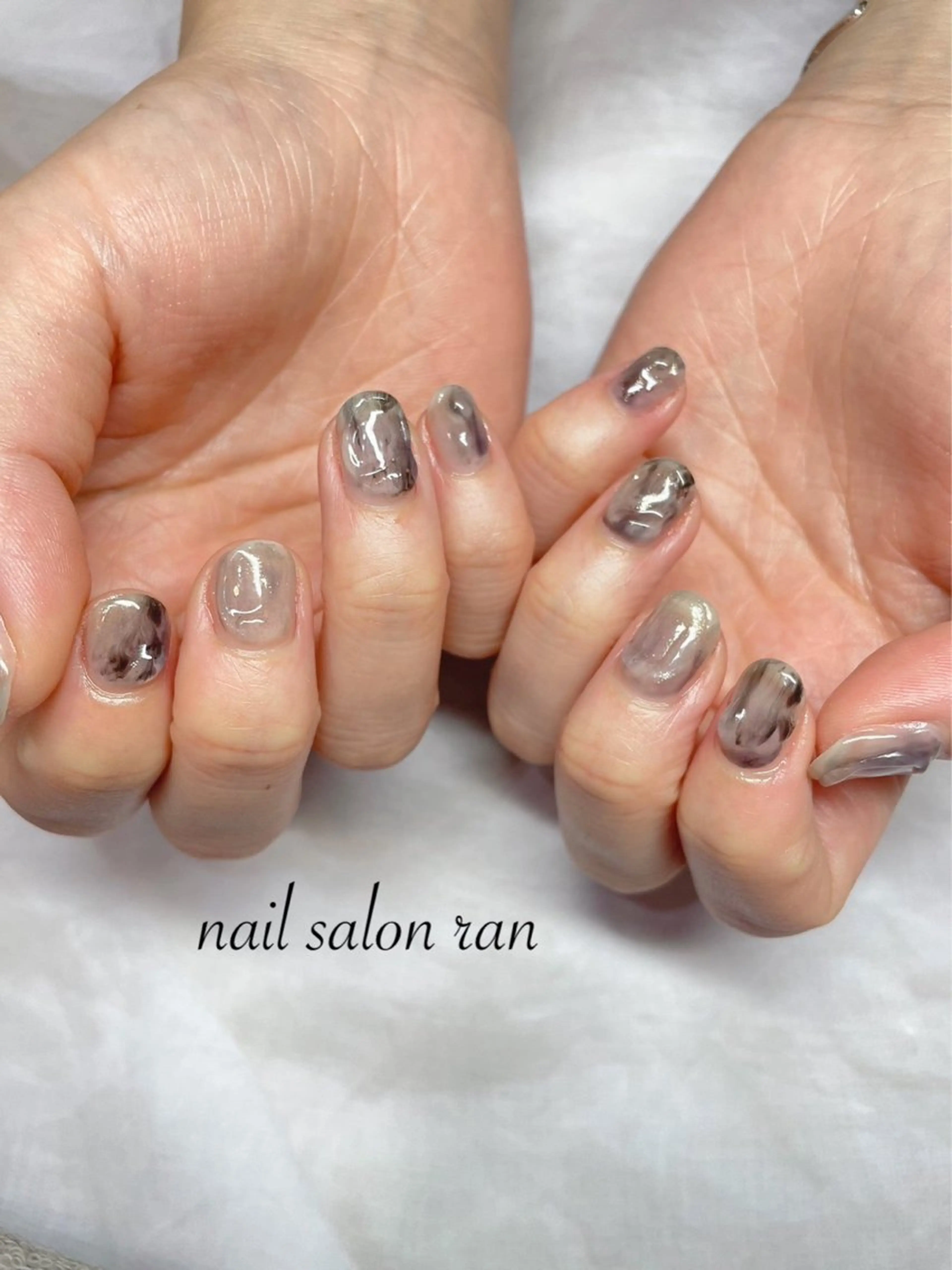 ネイル クリアネイル ジェルネイル 持ち込み ハンドネイル ハンドケア nailsalon ranのネイルデザイン