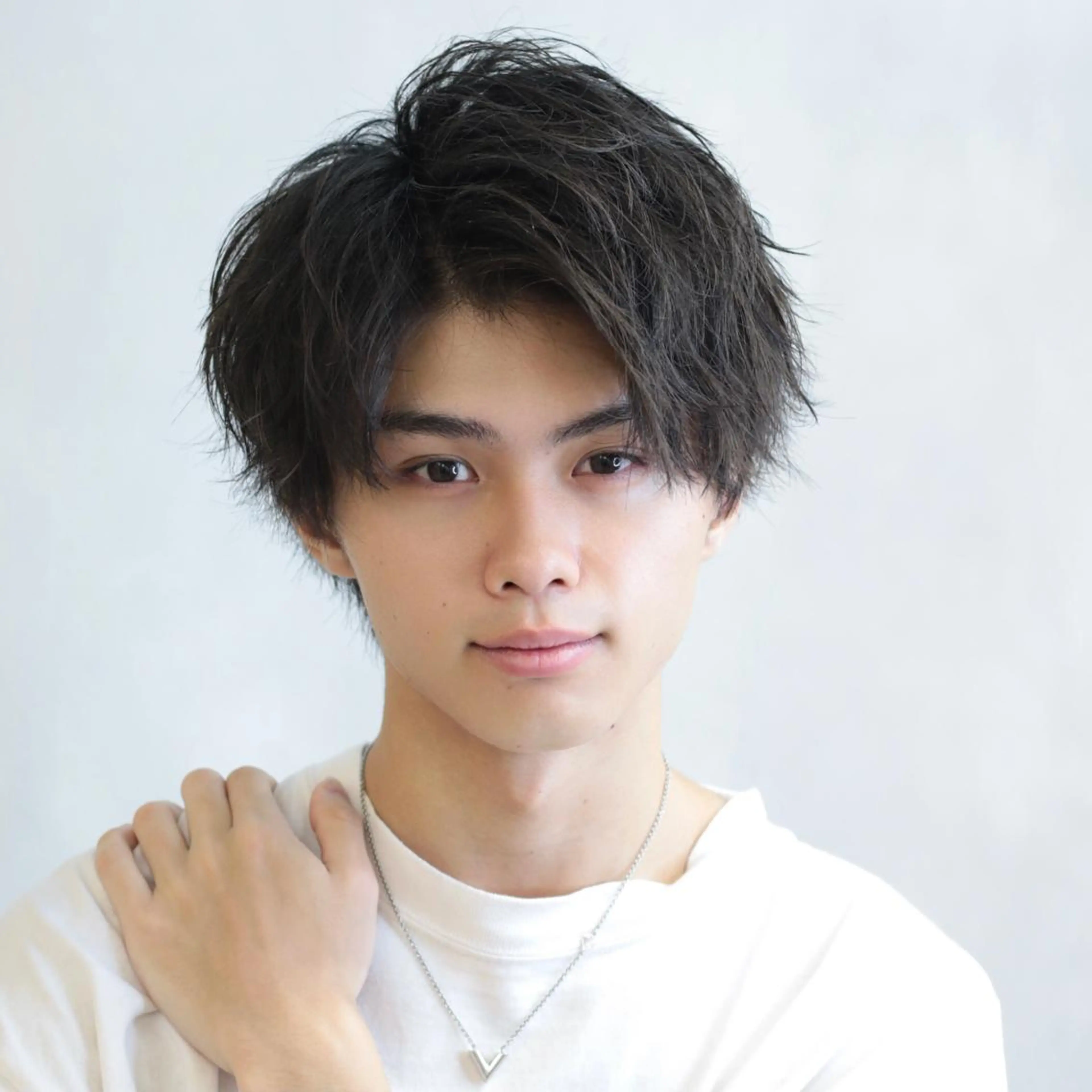 ショート パーマ メンズ 飯塚 想のヘアスタイル