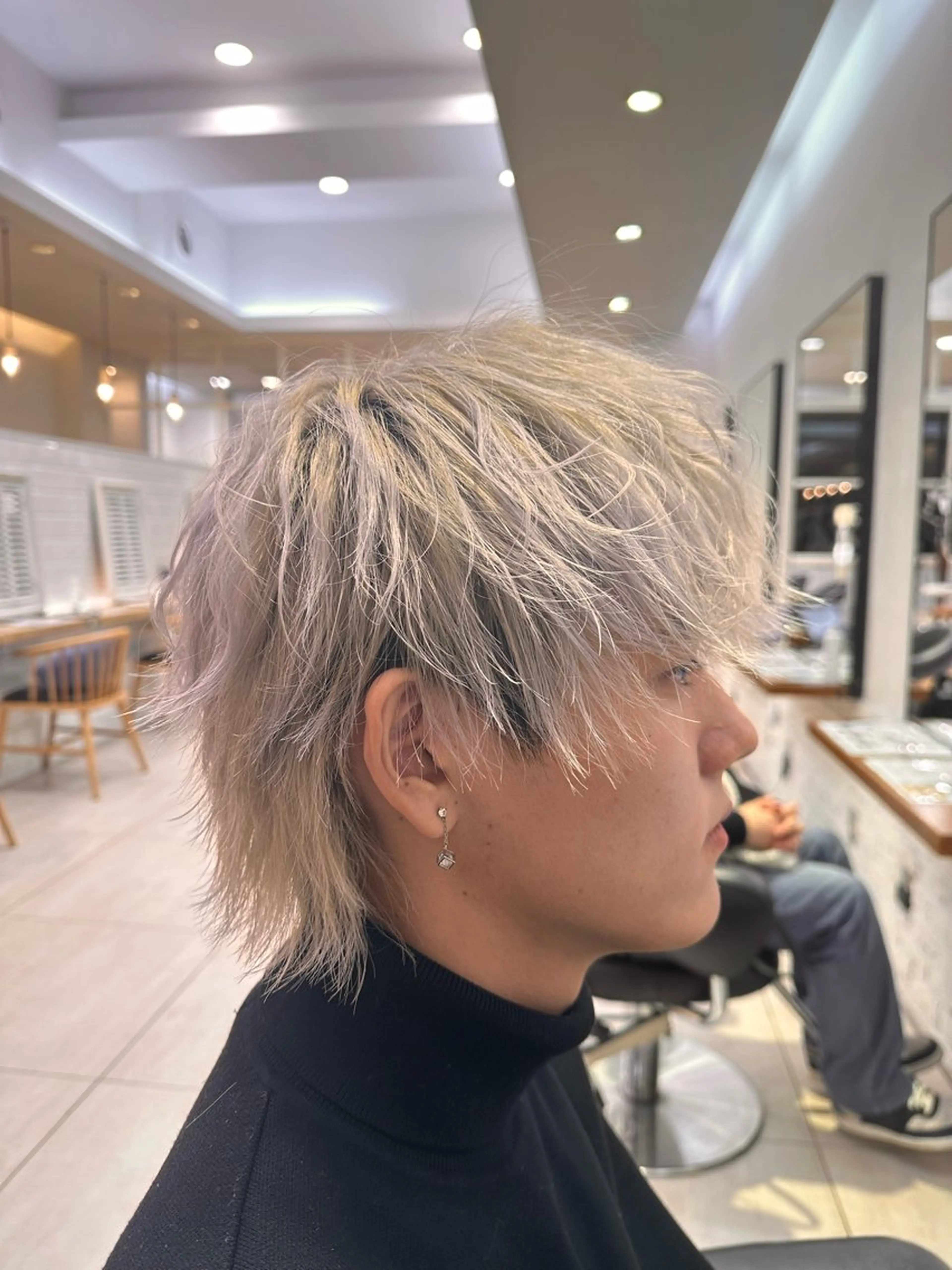 メンズ カット ヘアカラー 久後清斗 クゴサヤトのヘアスタイル