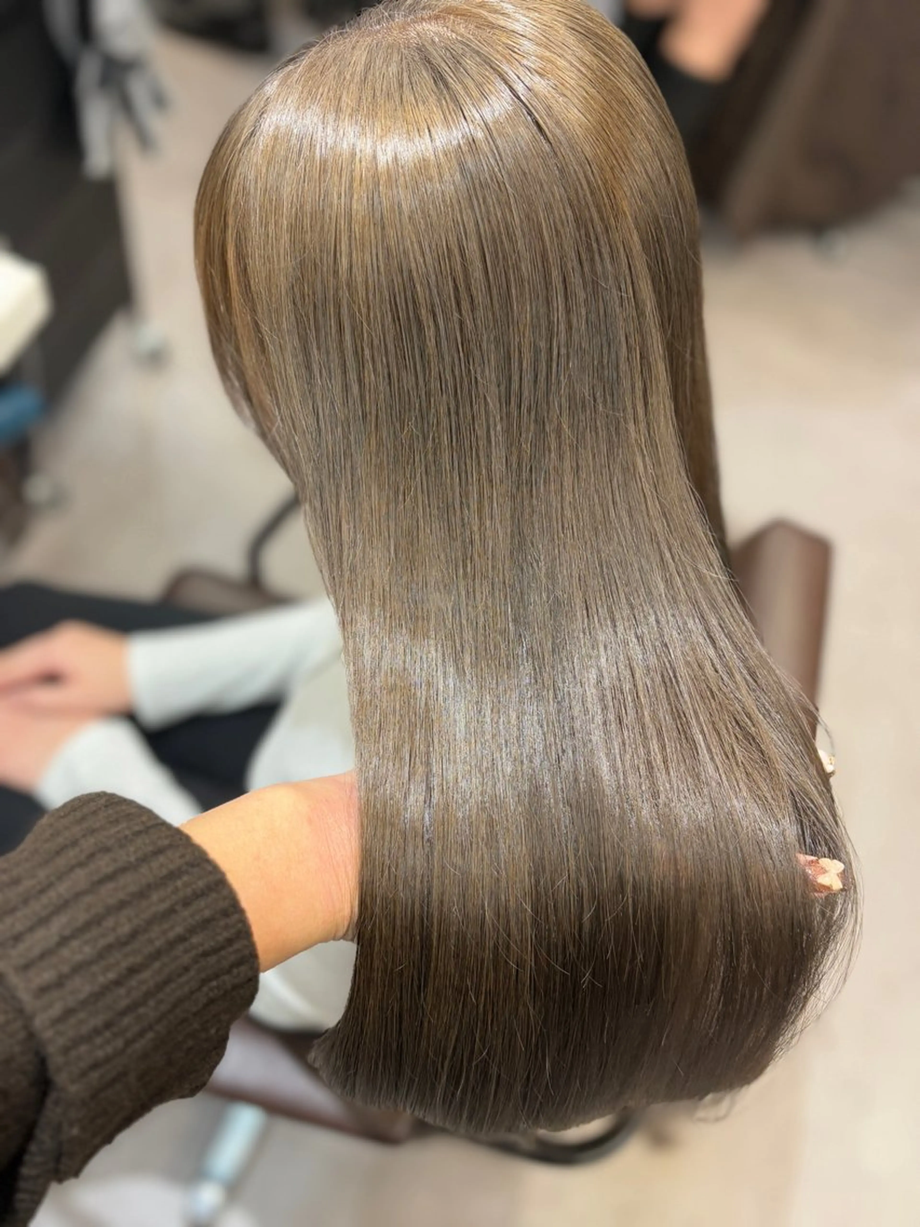 セミロング カラー 韓国×髪質改善カラー 💎hinaのヘアスタイル