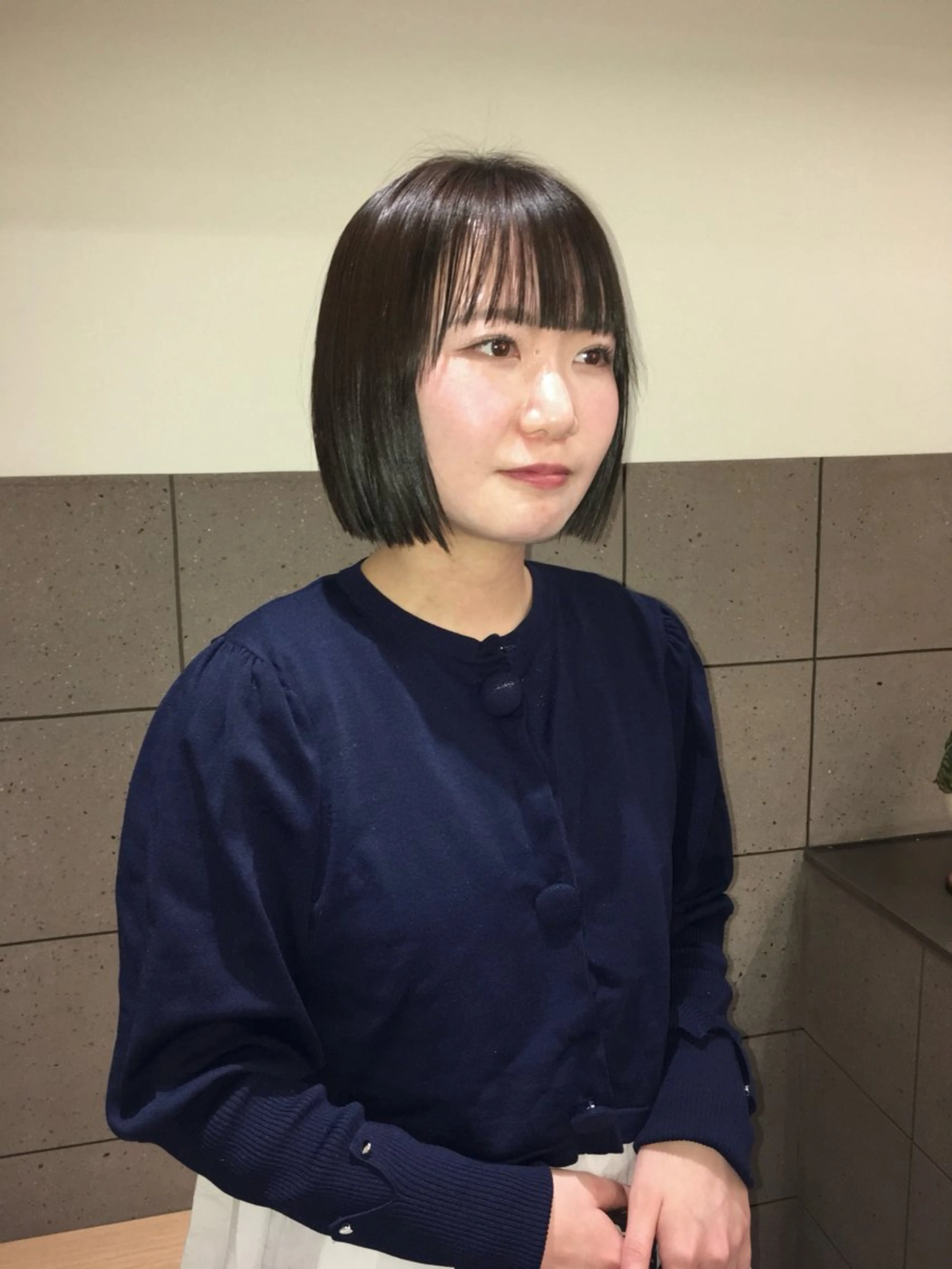 ミディアム カット ヘアカラー トリートメント natsuki /HUI 金山のヘアスタイル