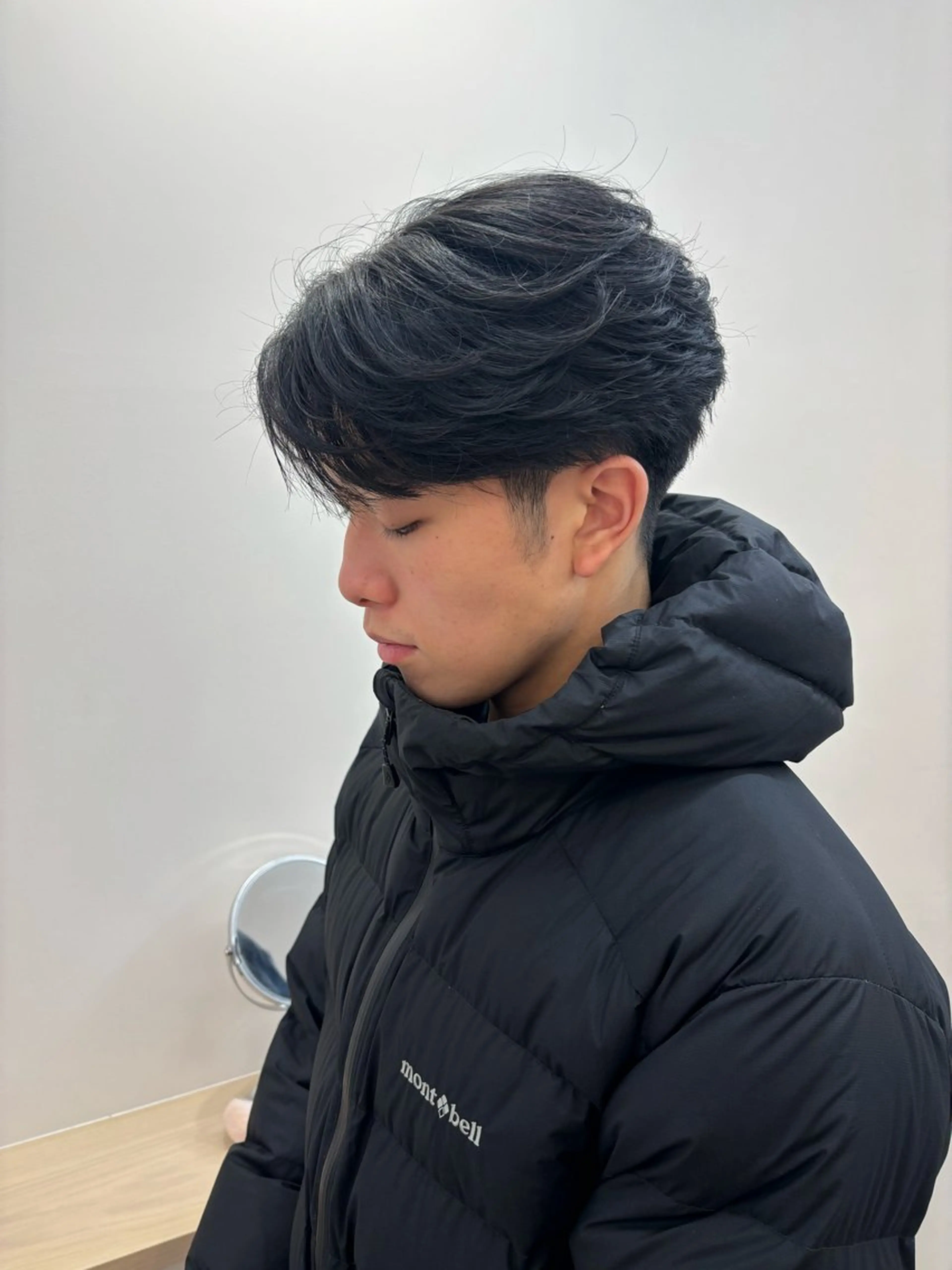 メンズ センターパート カット と きのヘアスタイル