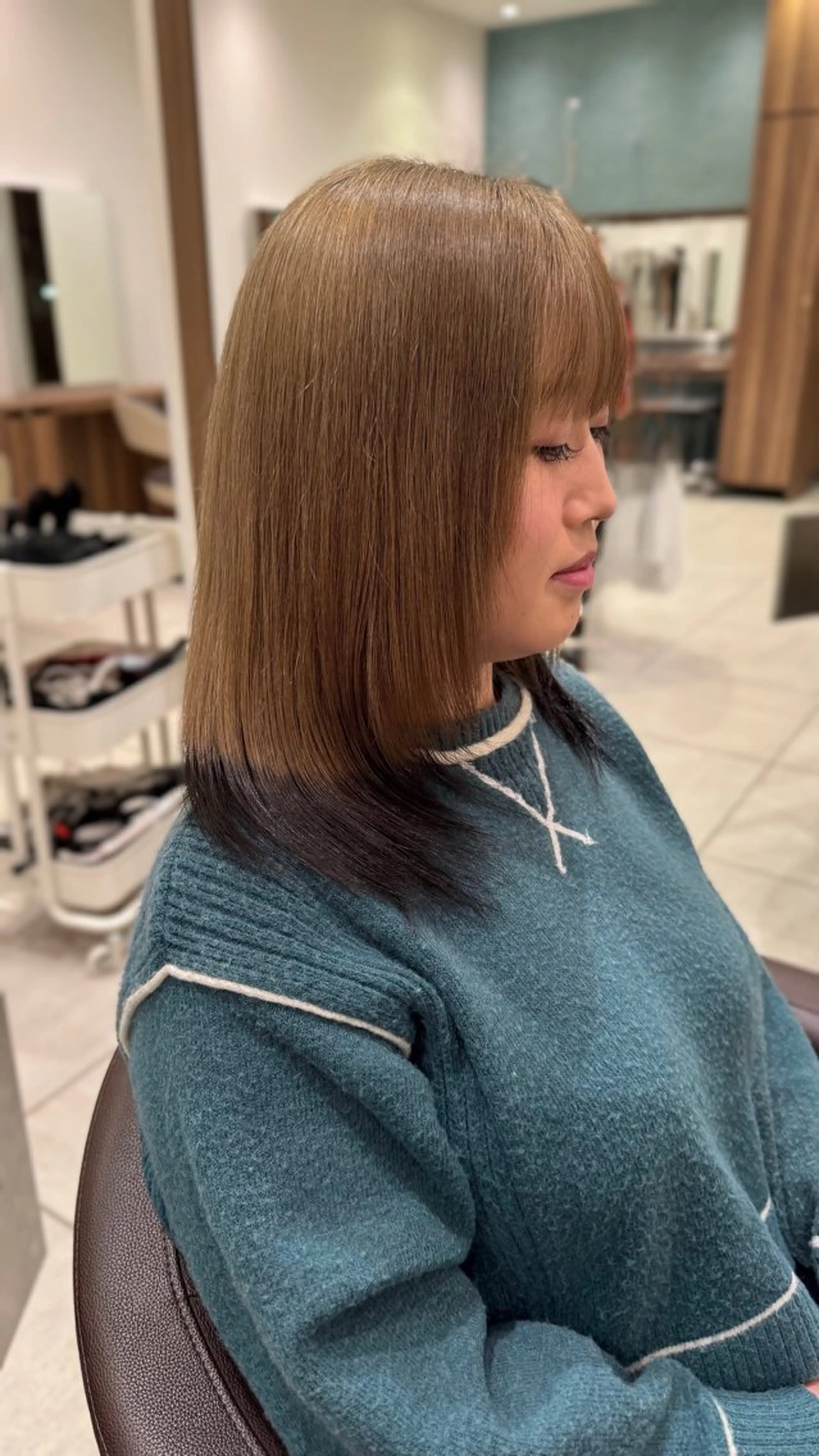 カラー デザインカラー ヘアカラー 薮押 いづみのヘアスタイル