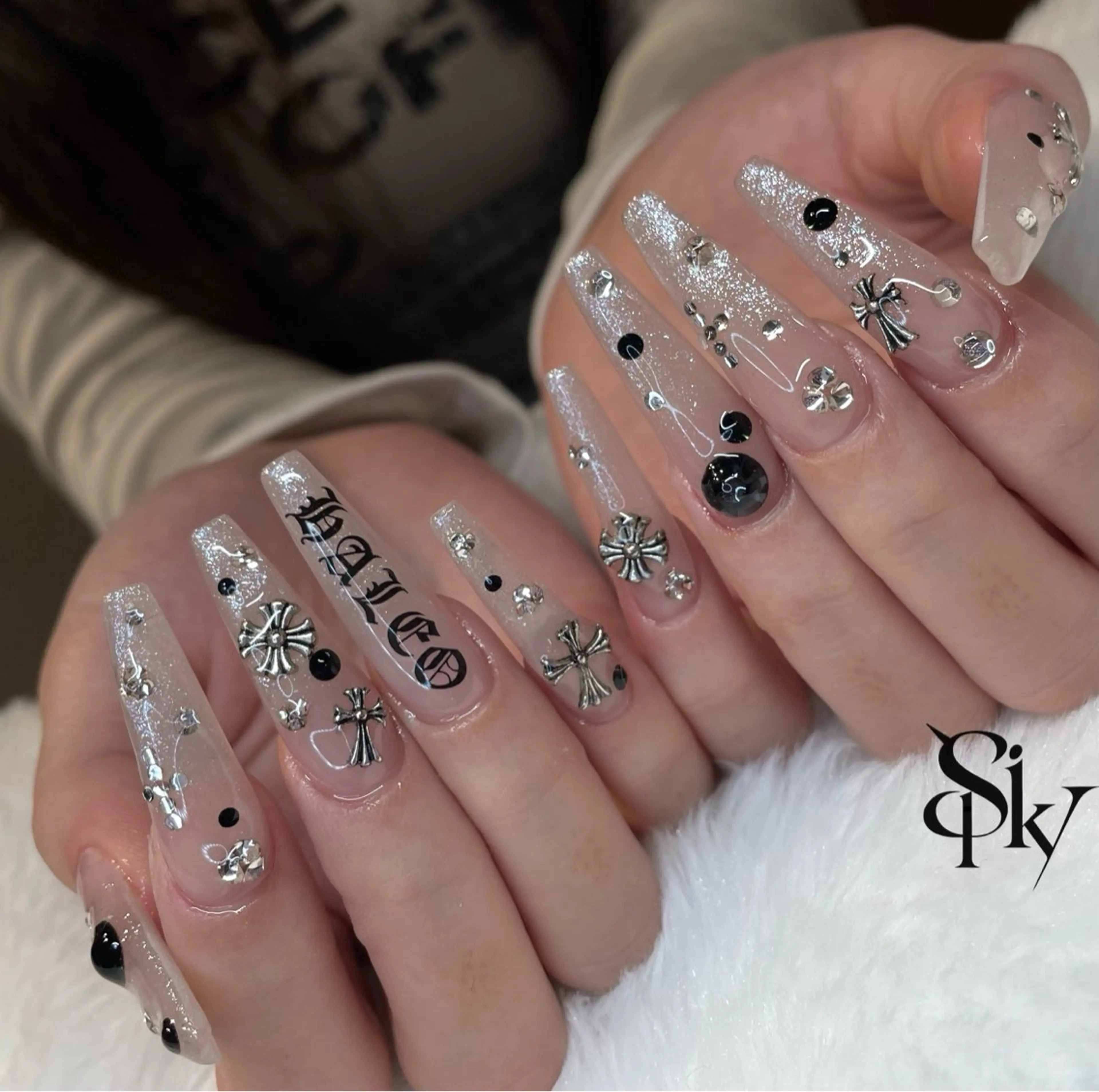 ネイル ハンドネイル Spiky とうげ ふうかのネイルデザイン