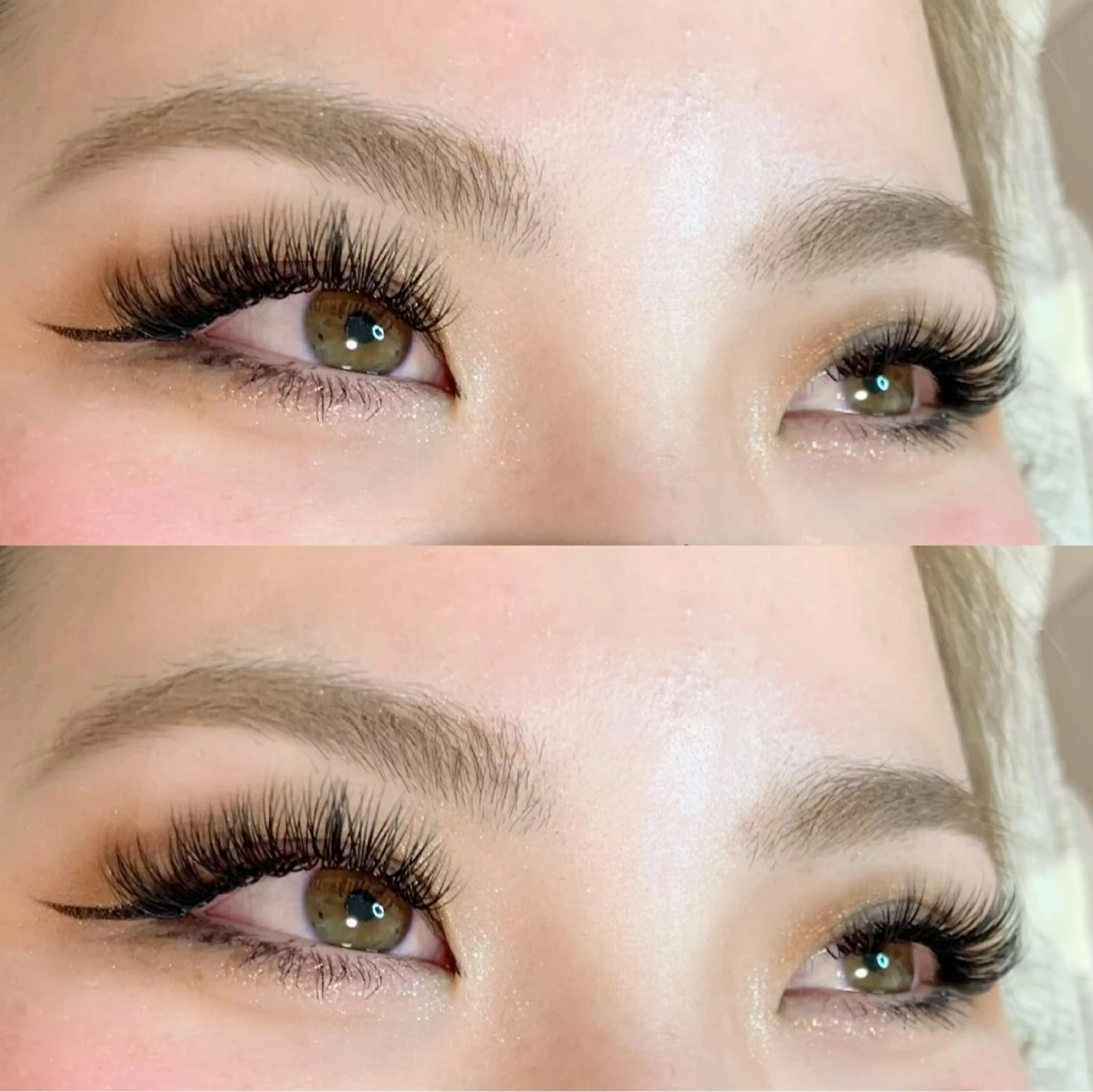 ホールドラッシュ　バインラッシュ140束LED変更可能　オフ込＋アイシャンプーコーティングの写真