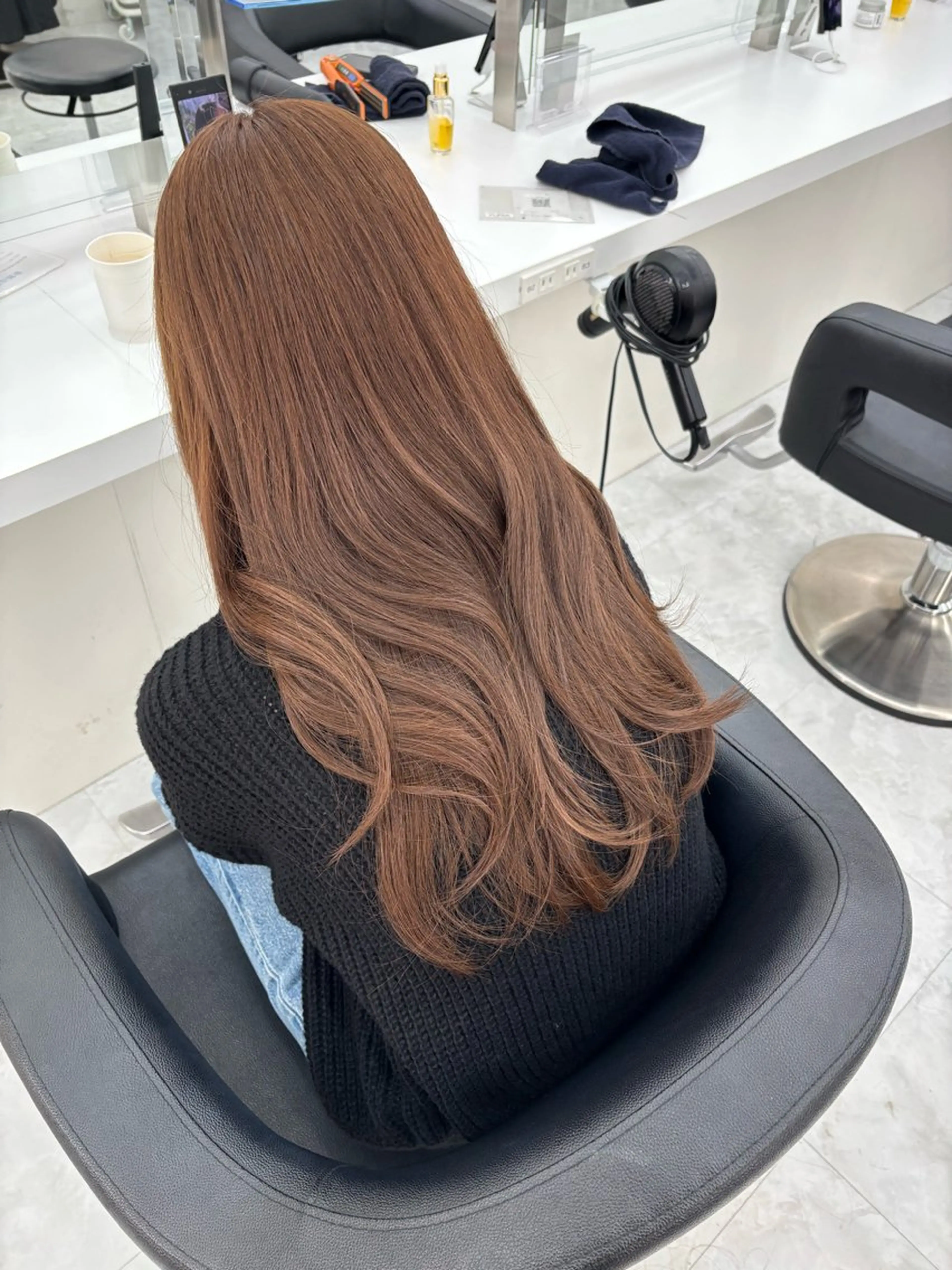 ロング カラー モテ髪💕ハイトーン ベージュ yuriaのヘアスタイル