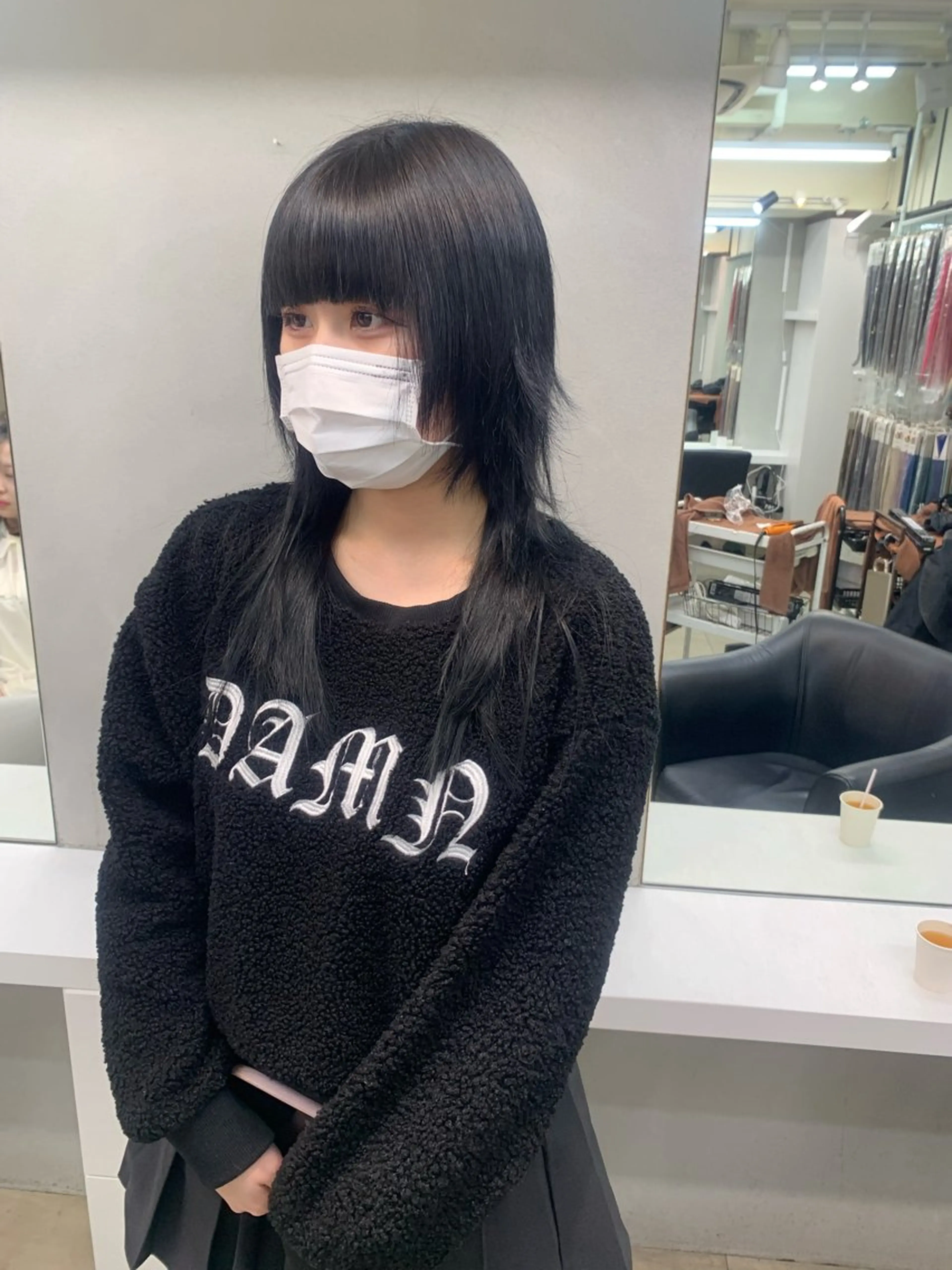 セミロング カラー ヘアアレンジ ヘアカラー エクステ 個性爆弾💣 ダブルカラー/ゆかのヘアスタイル