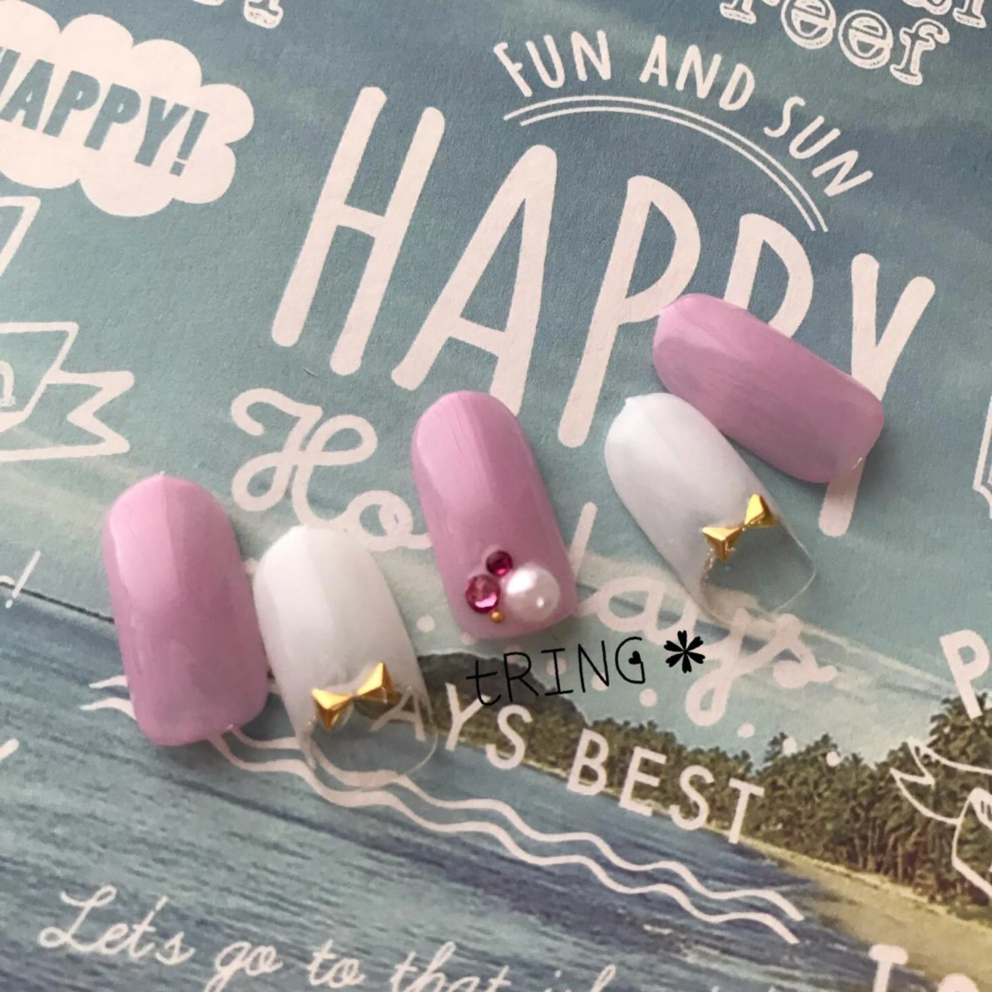 ネイル tRING＊ しいの木台のネイルデザイン