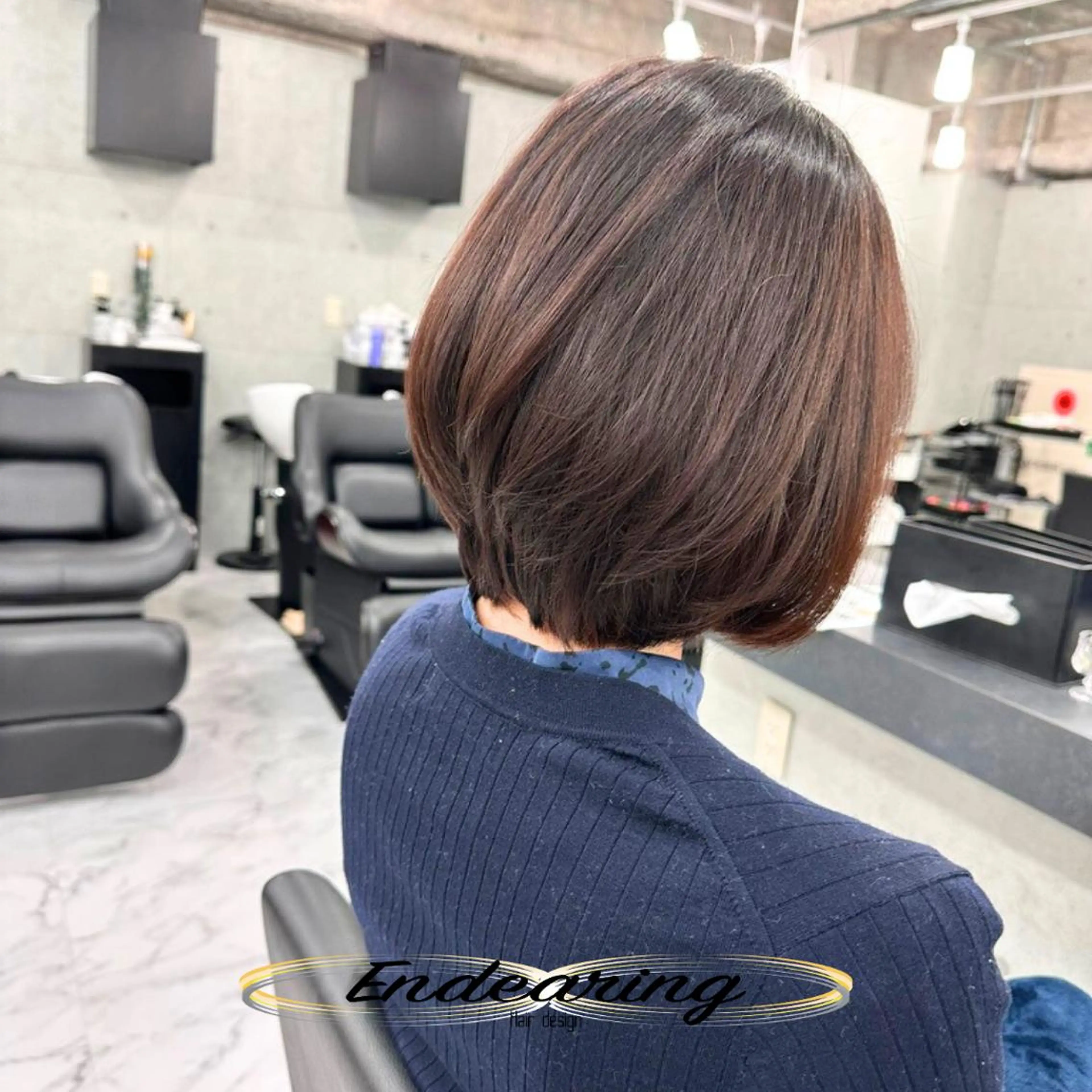 カラー ブラウンカラー 透明感カラー ココアブラウン カット ヘアカラー Endearing 銀座/レイヤーカットのヘアスタイル