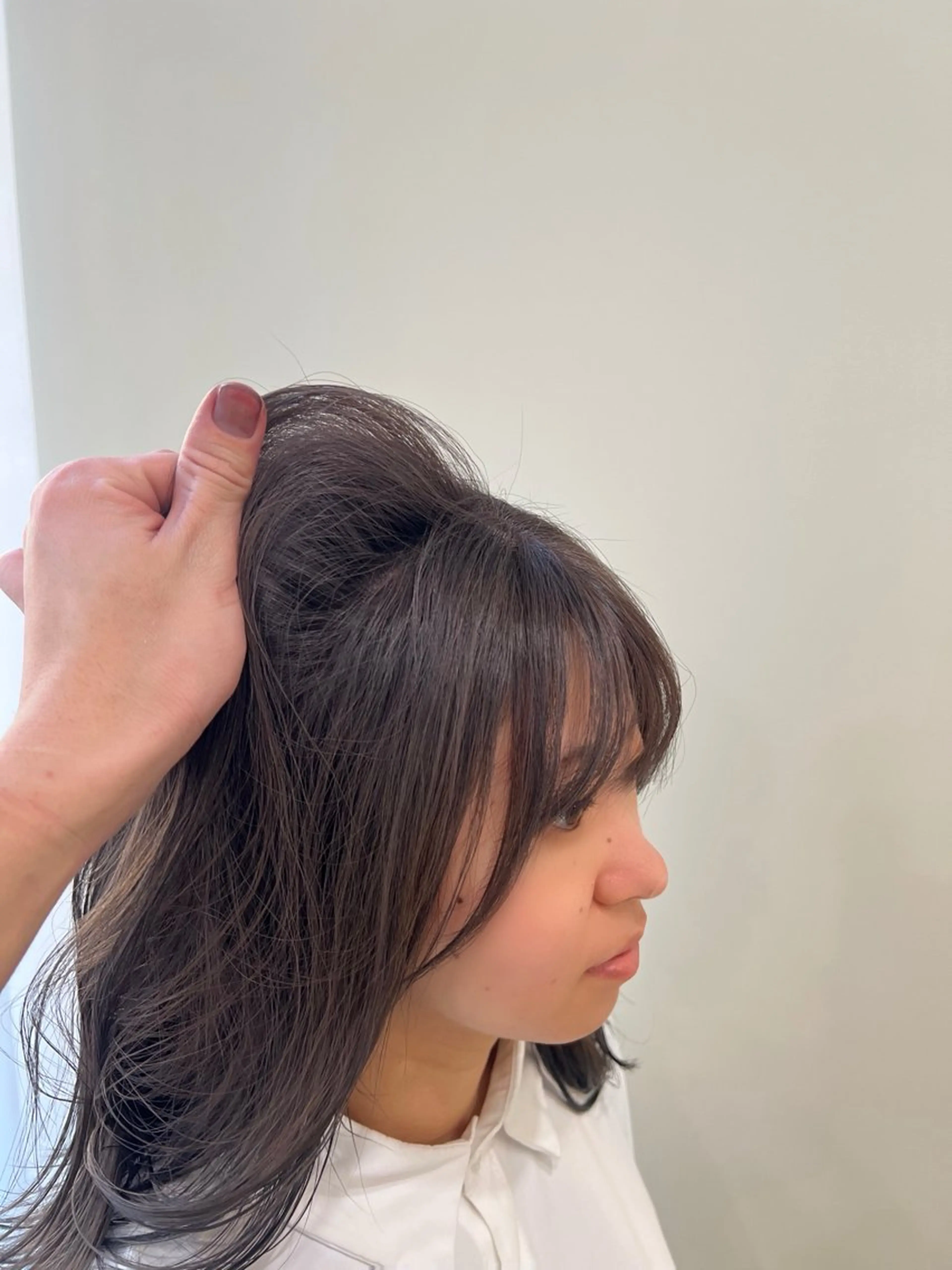 セミロング カラー ヘアカラー トリートメント tomu/天神大名/ 透明感カラー🐧のヘアスタイル