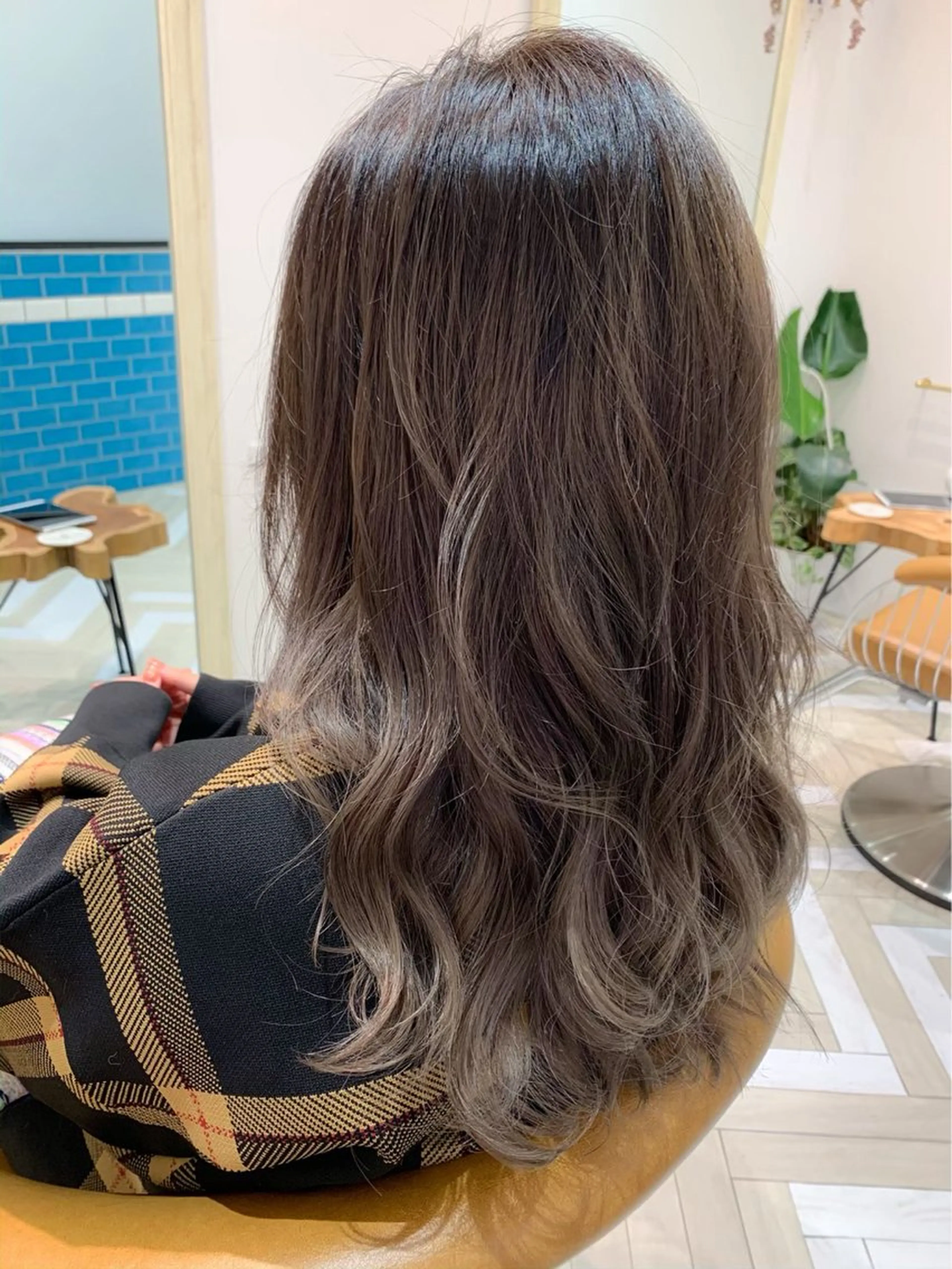 セミロング ヘアカラー トリートメント 新宿/韓国レイヤー/ 顔周りカット松本美晴のヘアスタイル