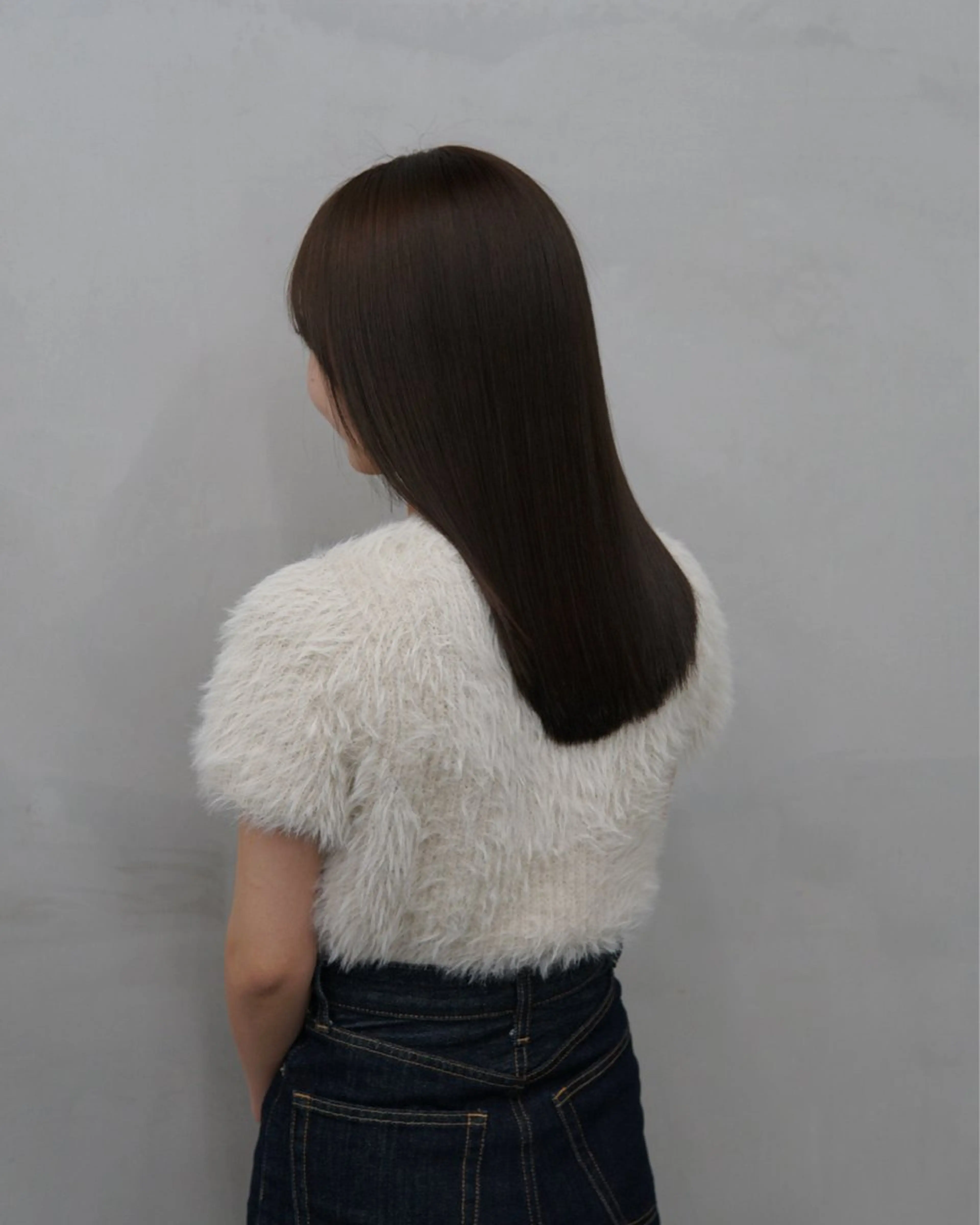 セミロング ヘアカラー トリートメント navile 銀座 角田 龍太のヘアスタイル