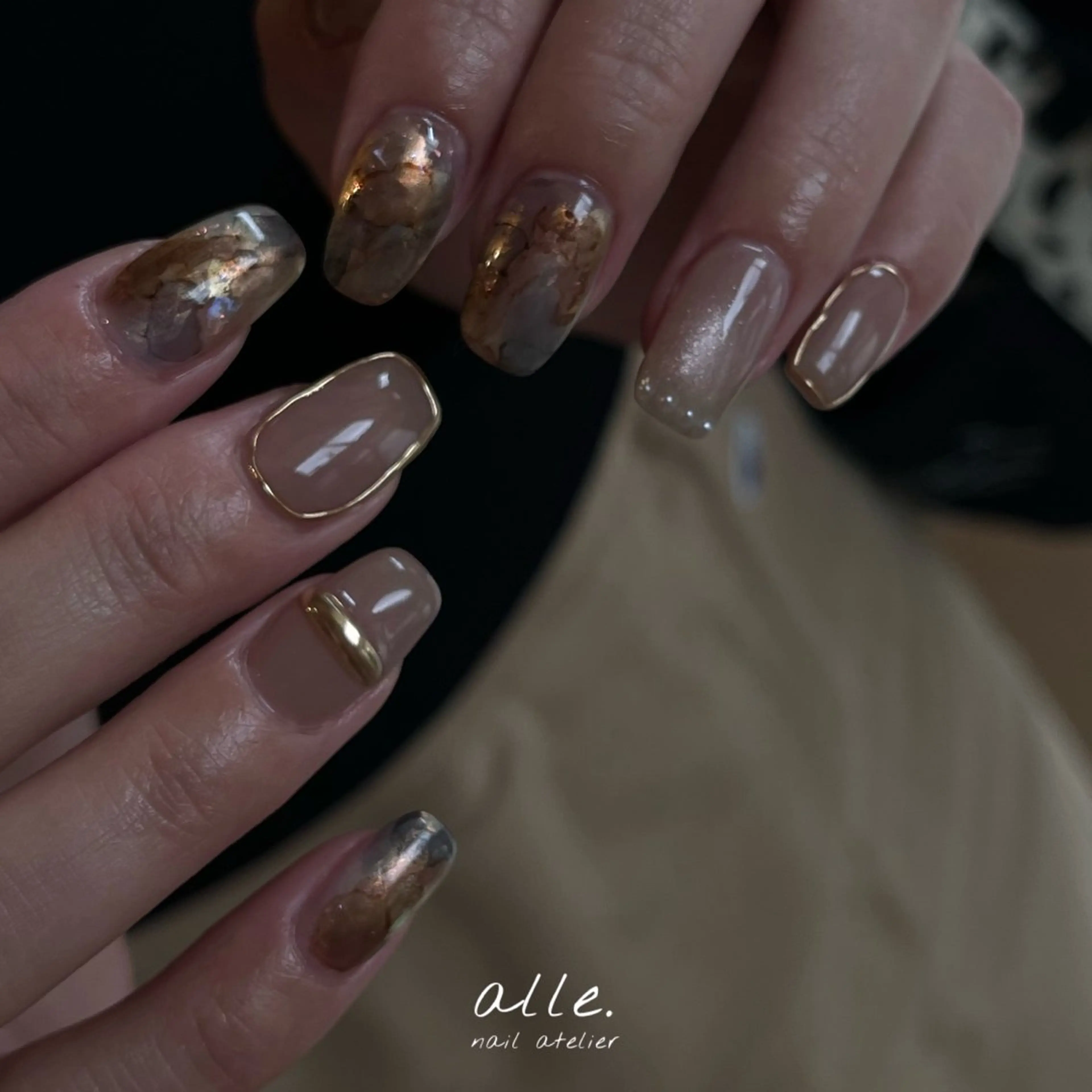 ネイル ハンドネイル atelier alle.のネイルデザイン