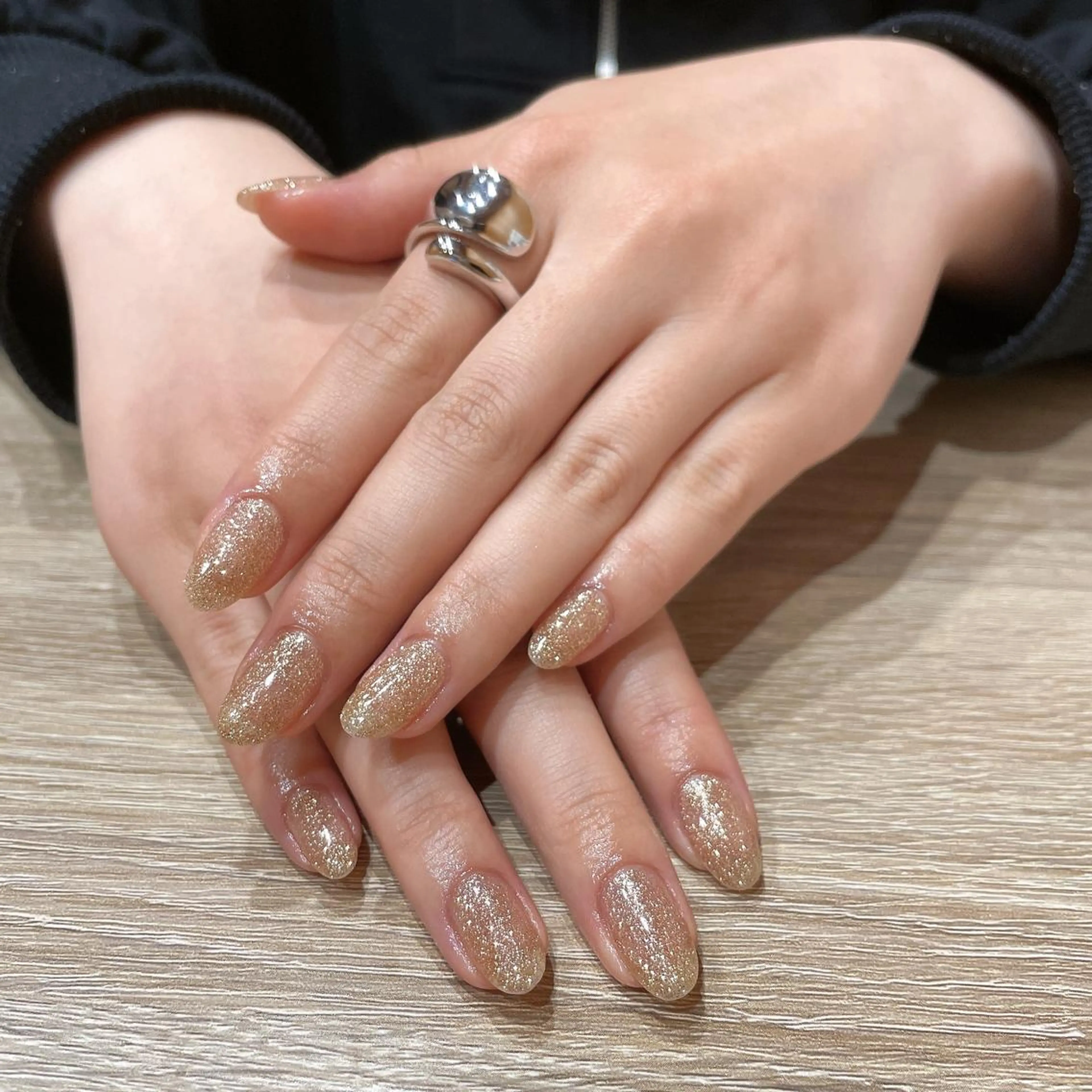 ネイル ラメ(グリッター) ハンドネイル liberté所属・liberté🫧 新小岩のネイルデザイン