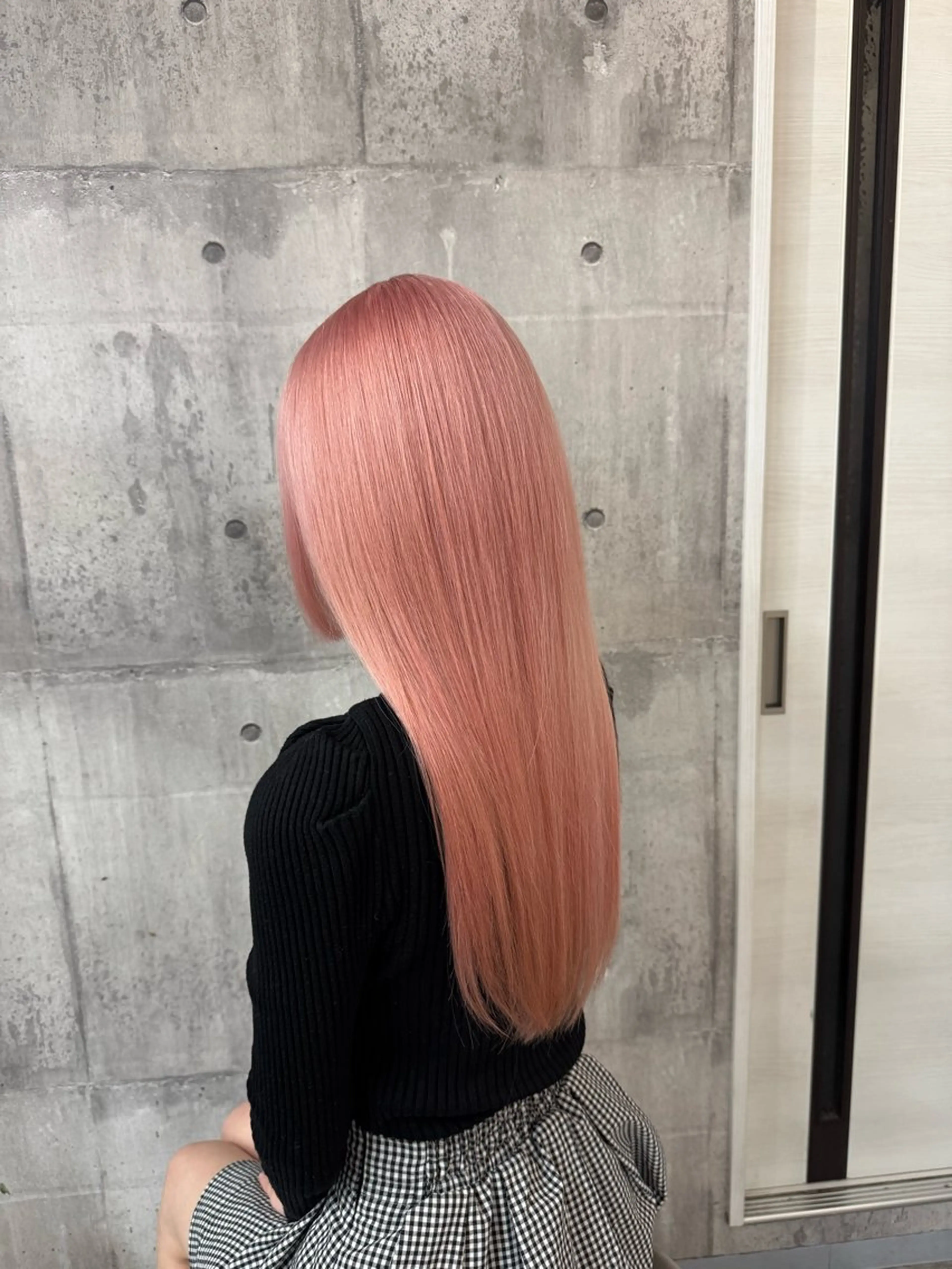 セミロング カット ヘアカラー Maison所属・Maison ハイトーン髪質改善のヘアスタイル