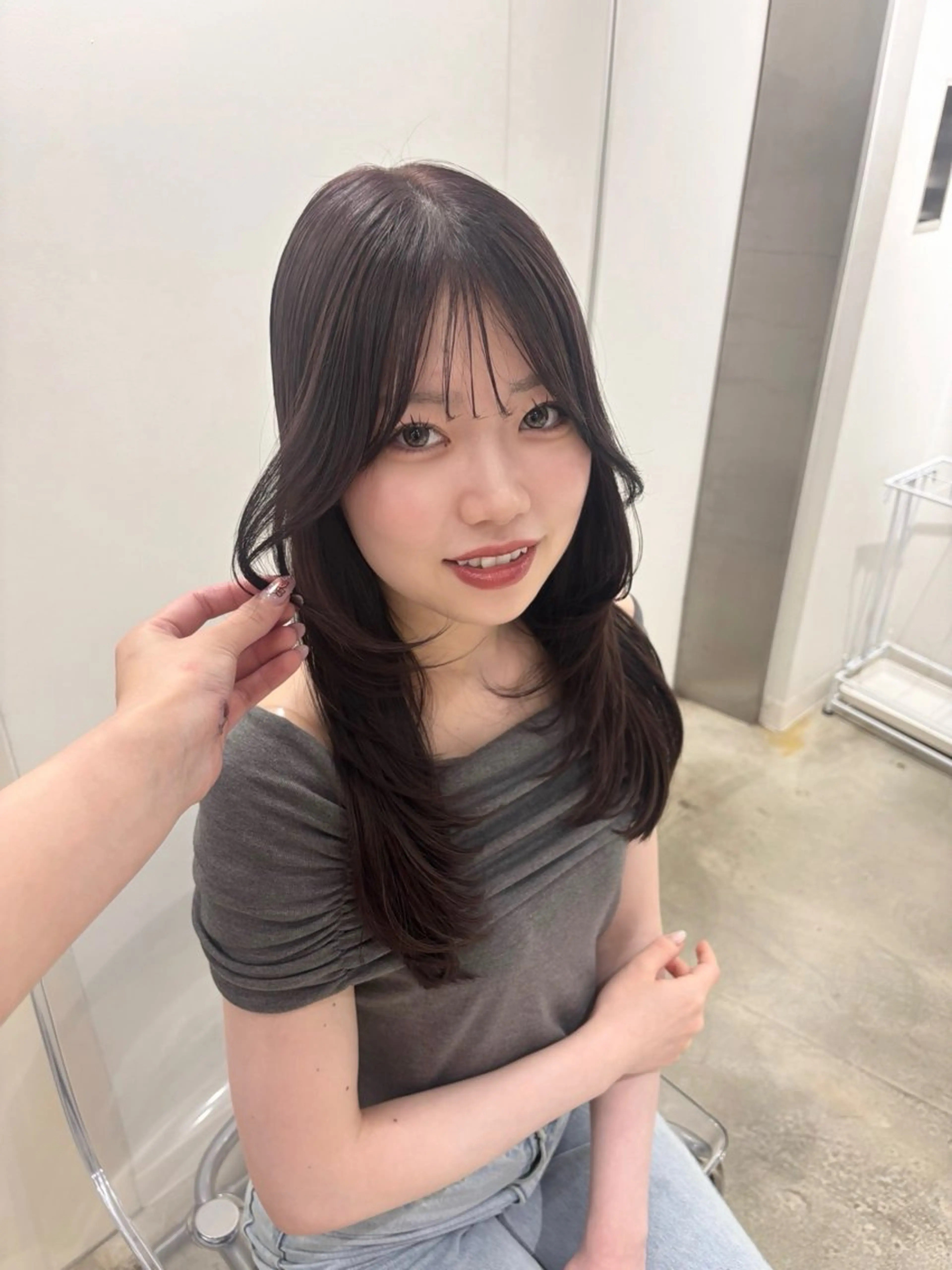 カラー Euphoria銀座店所属・縮毛矯正/Wカラー 🎀𝐒𝐀𝐊𝐈のヘアスタイル