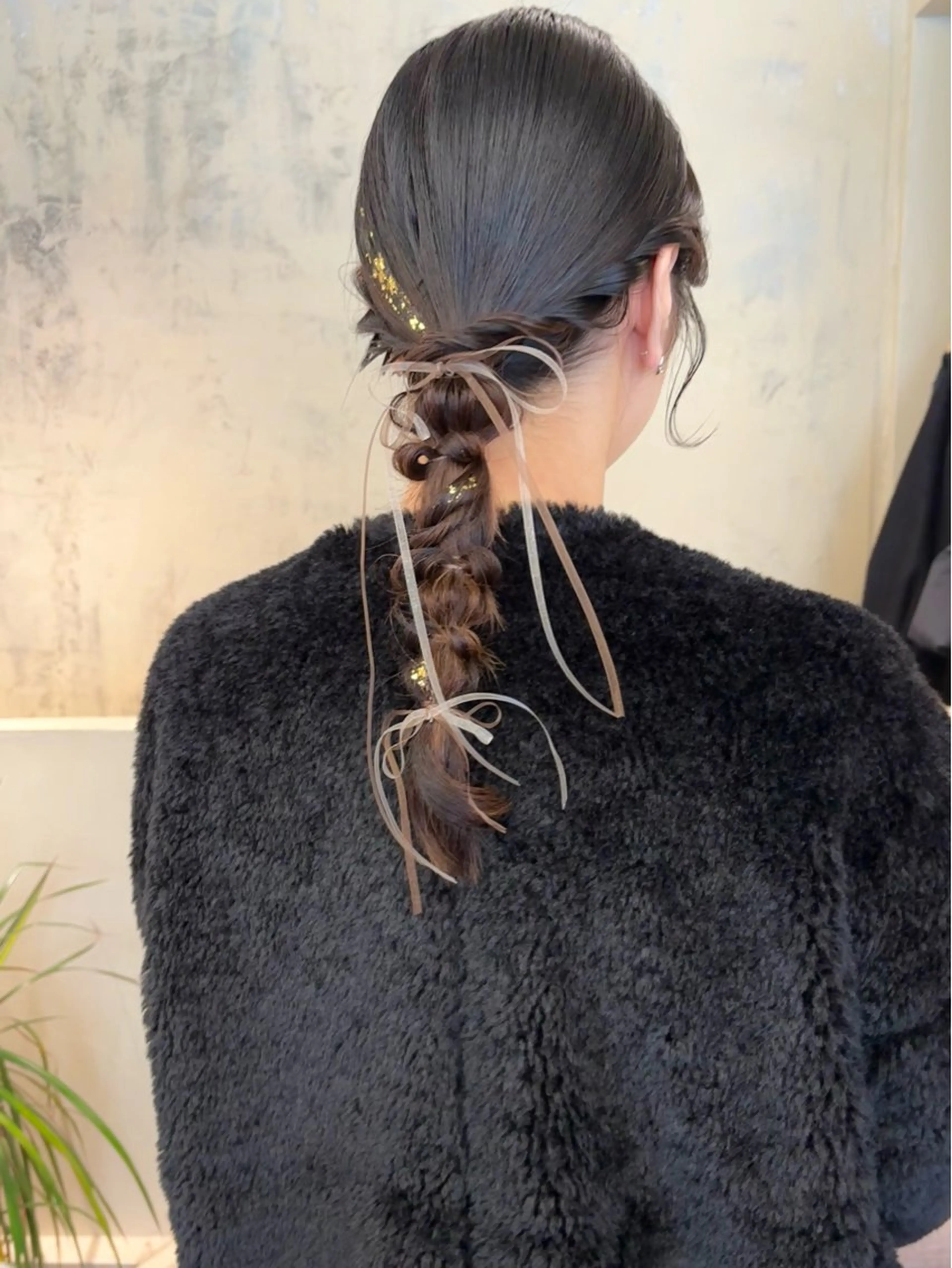 セミロング ヘアアレンジ ヘアセット 武田美空🐇 ボブ/暖色カラー🌷のヘアスタイル