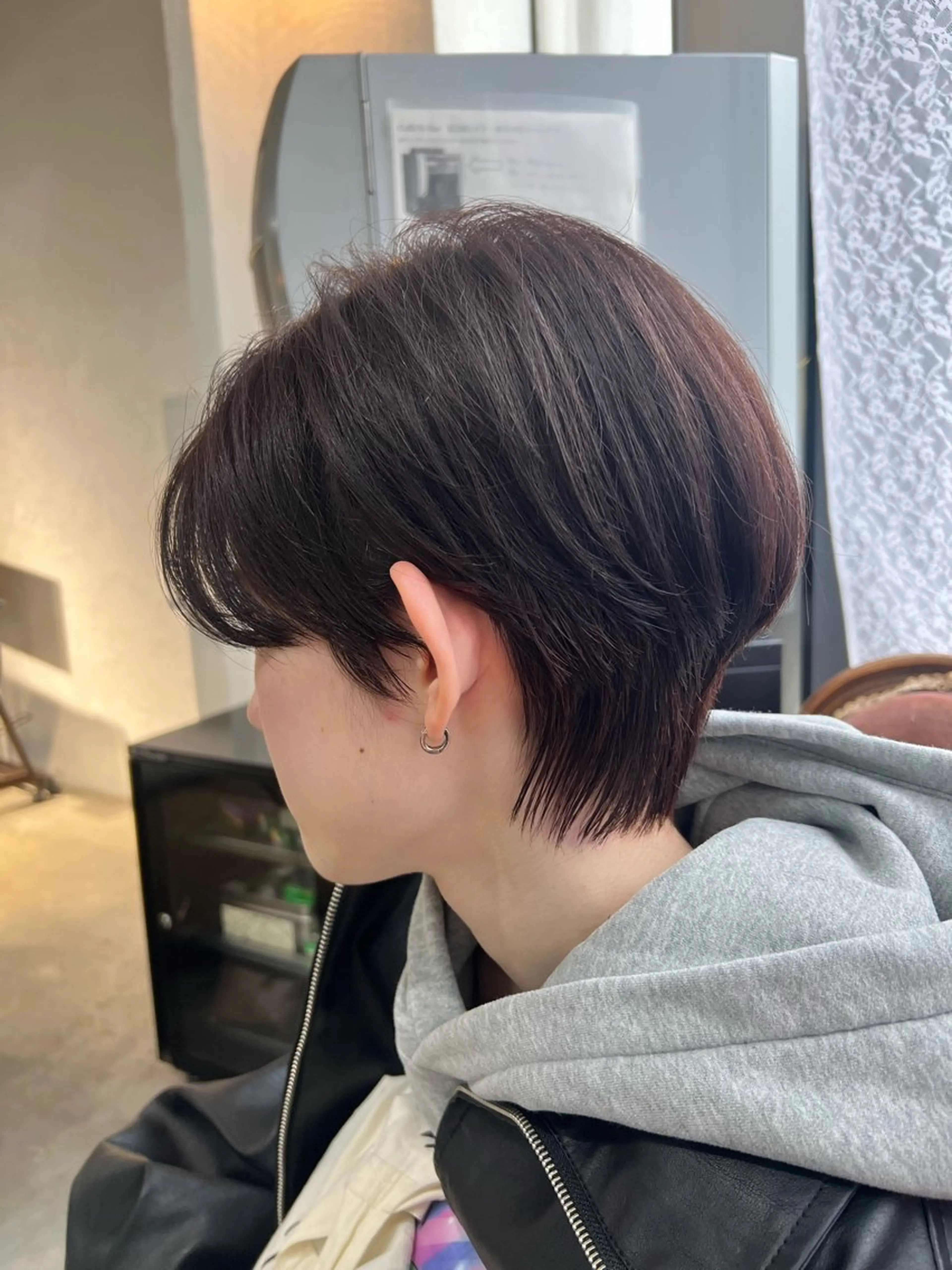 ショート 紙屋町ショート /ボブ　パーマ河内蓮のヘアスタイル