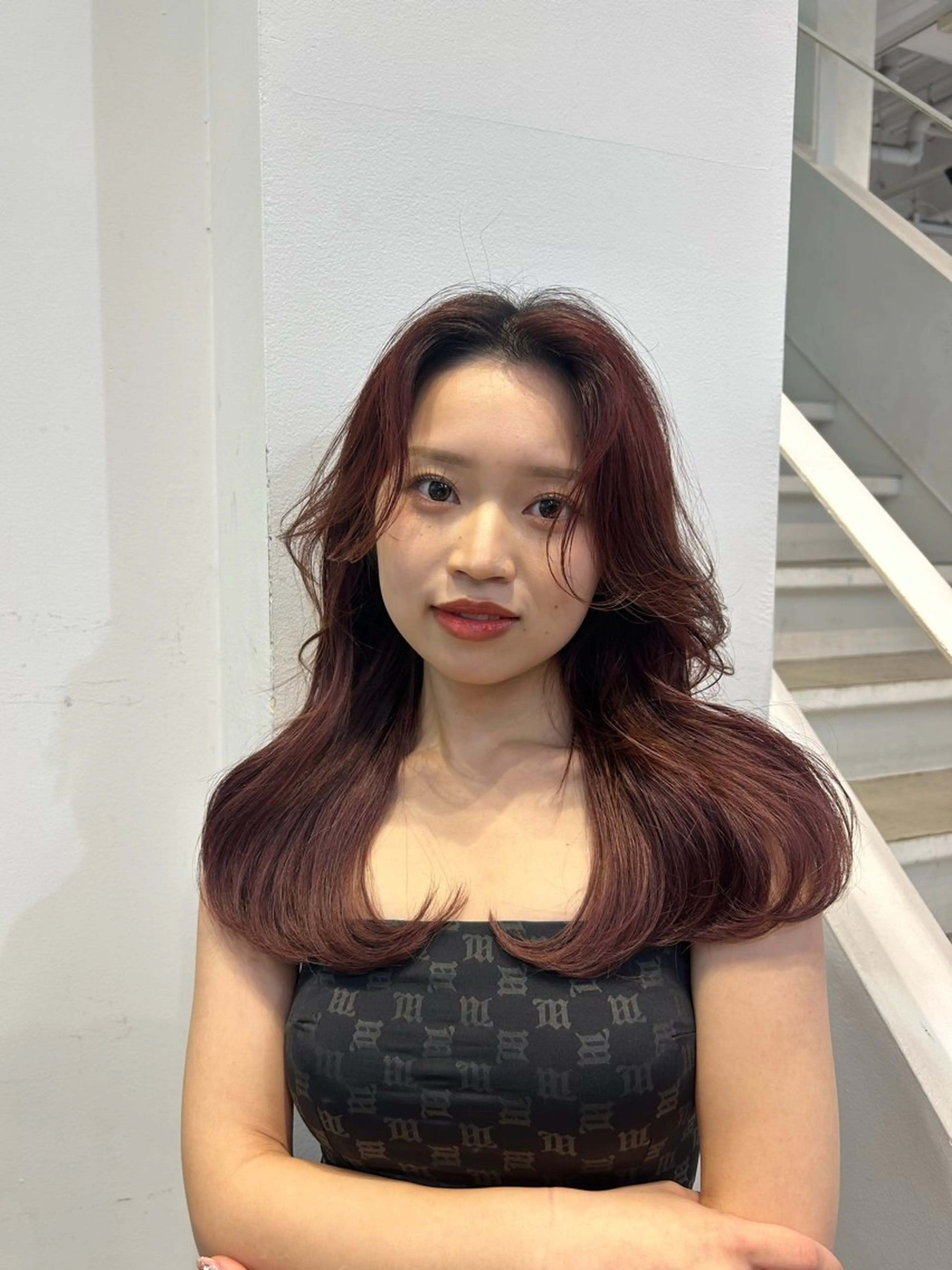 カラー ヘアアレンジ 縮毛矯正支持率N O.1あおい🕊️✨のヘアスタイル