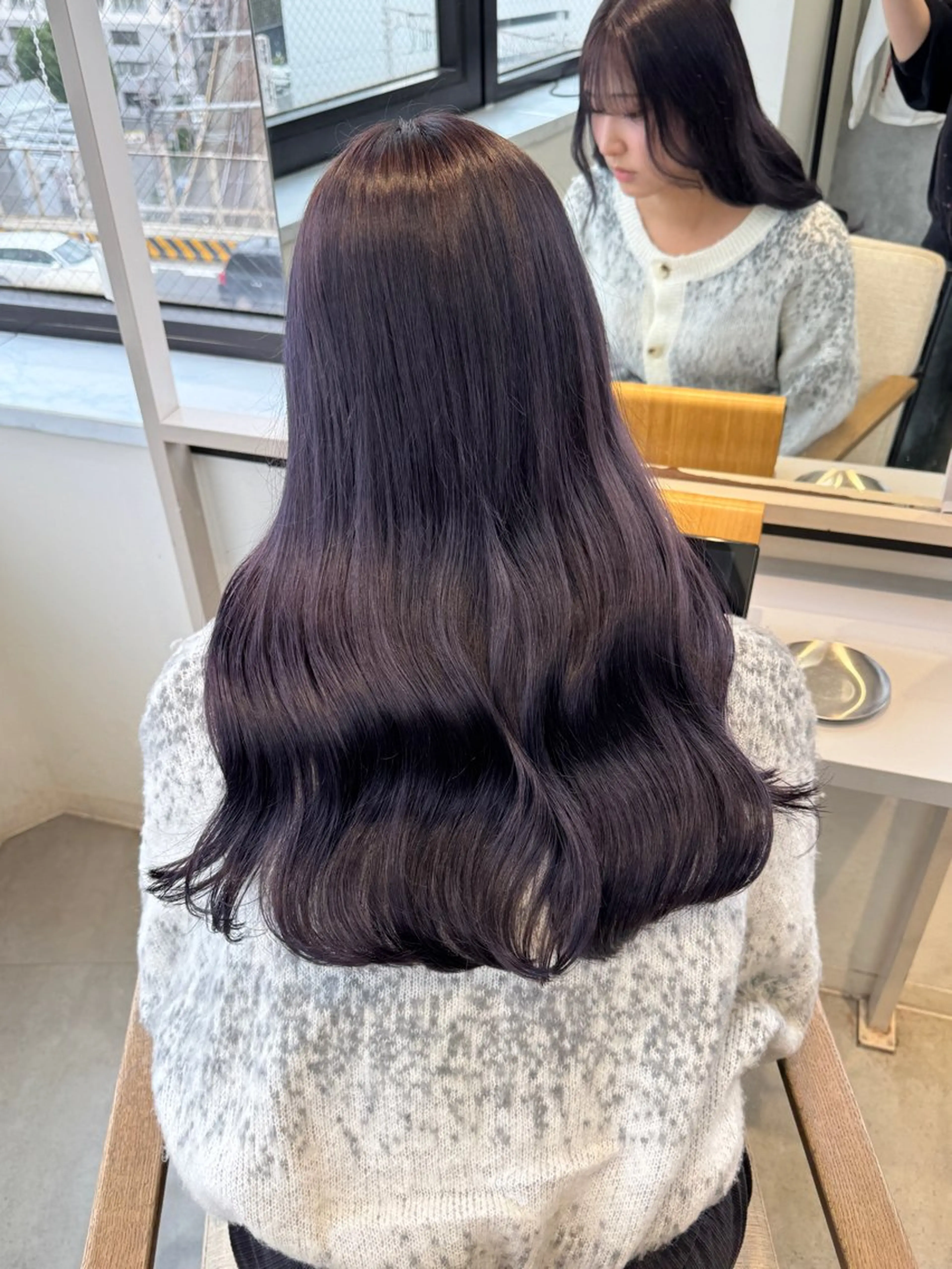 ロング カラー ディープラベンダー ラベンダーカラー ヘアカラー fuka/梅田/ ミルクティーベージュのヘアスタイル