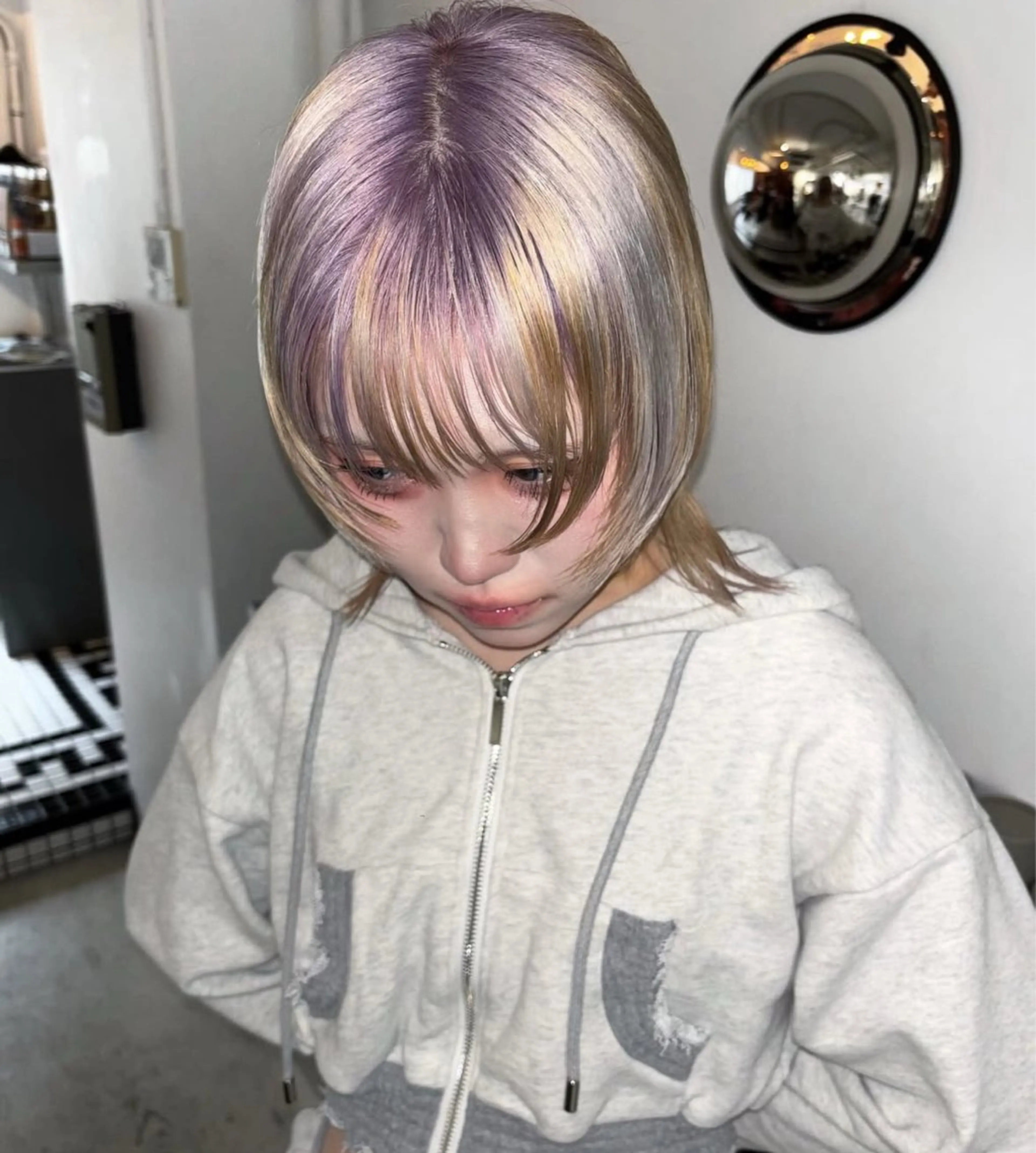 ショート カラー ヘアカラー トリートメント hair salon　丹tan所属・Rena✴︎トレンド ×スタンダードMIXのヘアスタイル