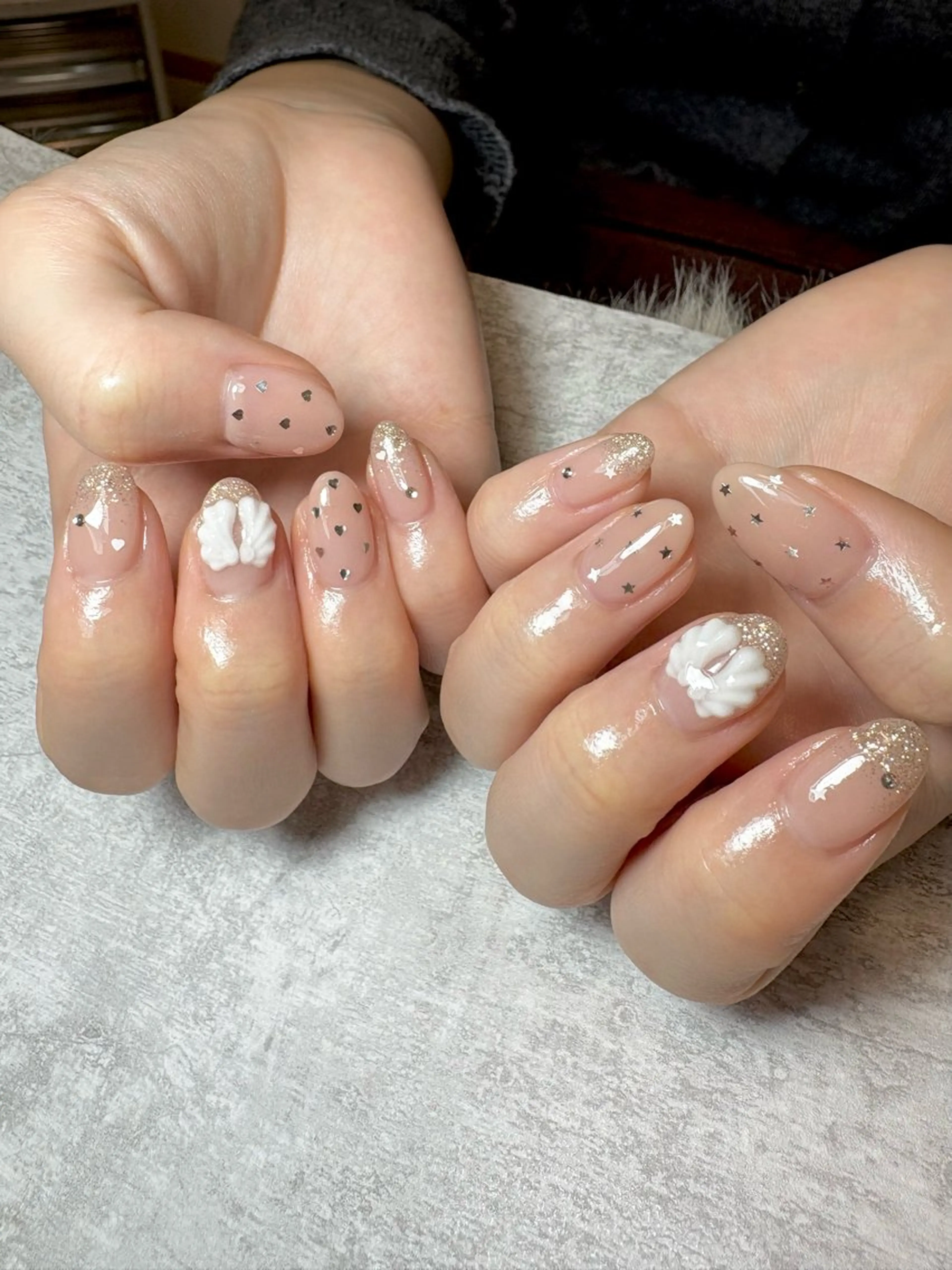 ネイル アートネイル ラメ(グリッター) ラメグラデーション 持ち込み BEAUTY GARDEN 【nail salon unseul】所属・nana .のネイルデザイン