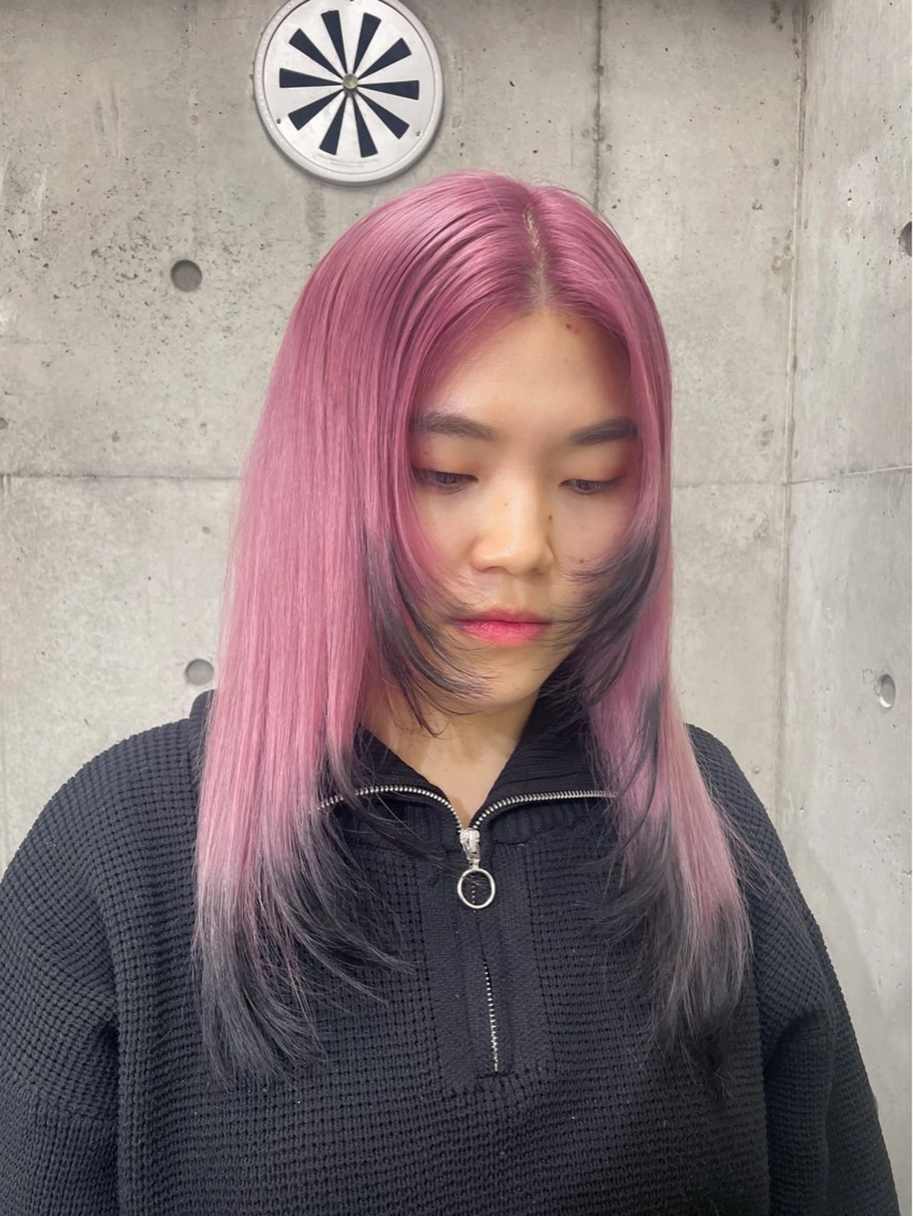 セミロング ヘアカラー ハイトーン/ブリーチ /ウルフ⛓️MAKIのヘアスタイル