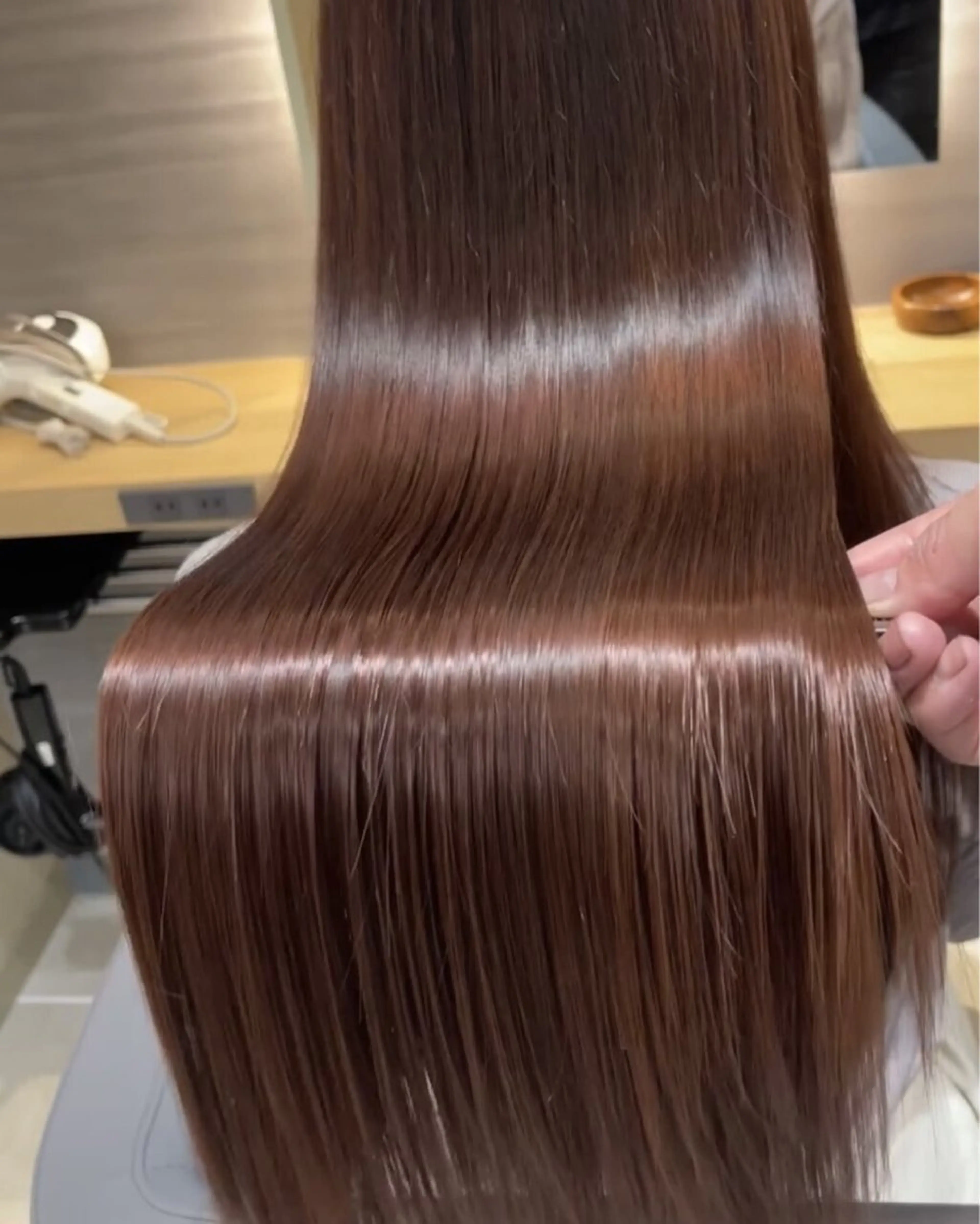 【魔法のダメージレス美髪矯正】プレミアムストレート👼+カット💇‍♀️+LINKトリートメント✨の写真