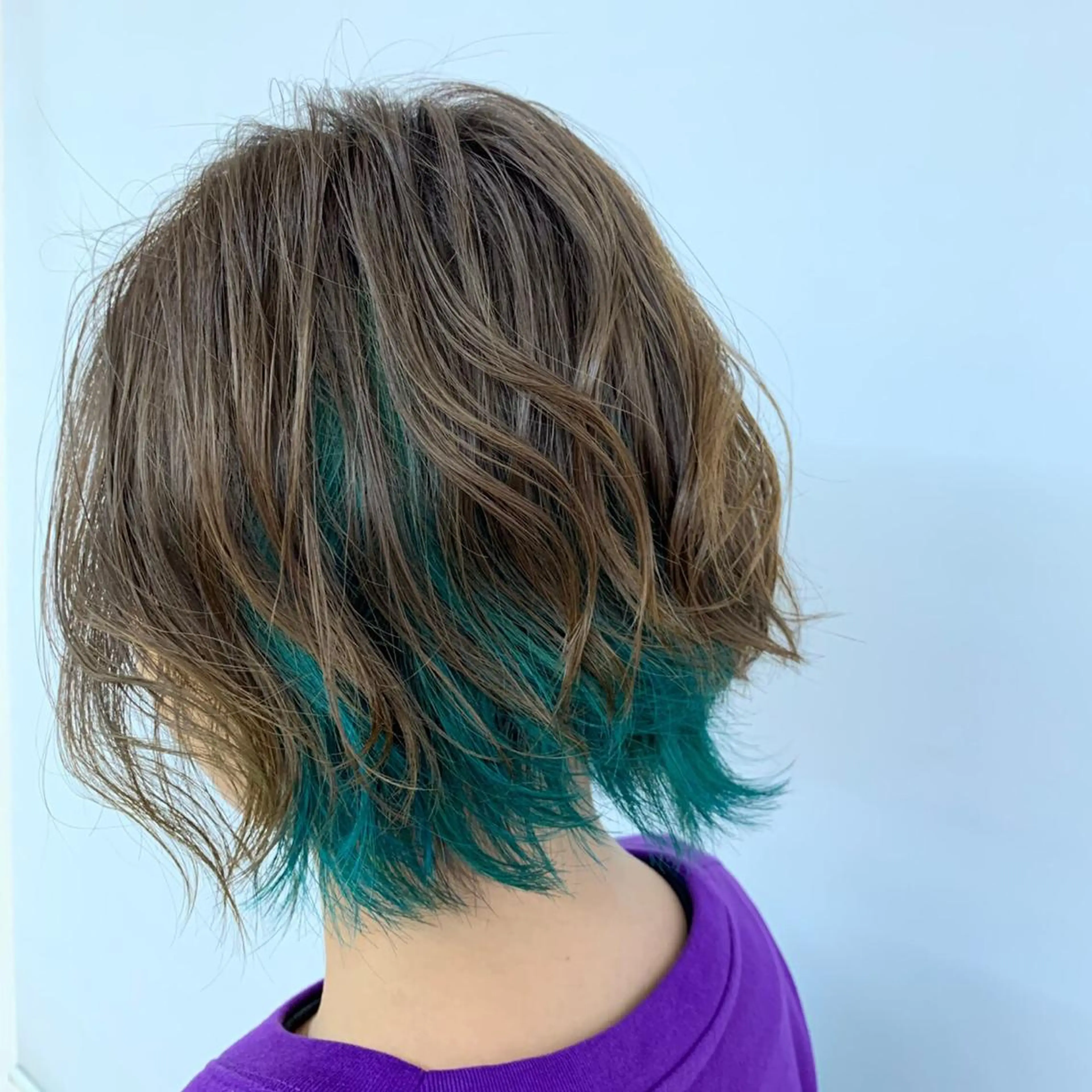 ミディアム カラー 瀬川 茉衣子のヘアスタイル