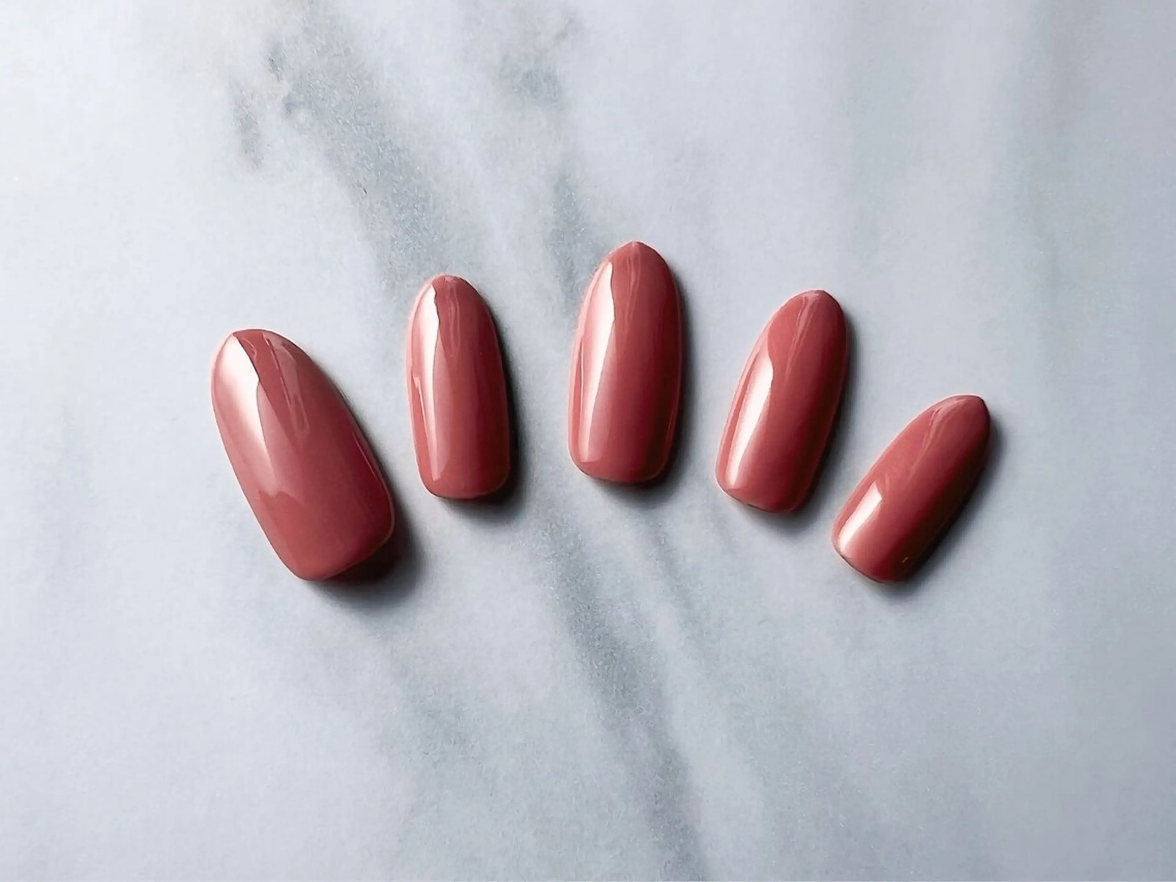 チップ長さ出し10本+ワンカラーの写真